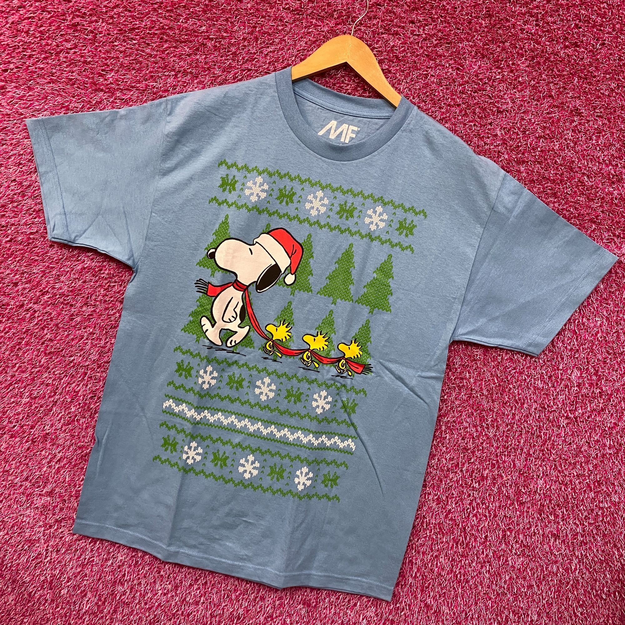 Peanuts Santa Snoopy & Woodstocks Christmas Peanuts Holiday Tee L Size US L / EU 52-54 / 3 - 3 Thumbnail
