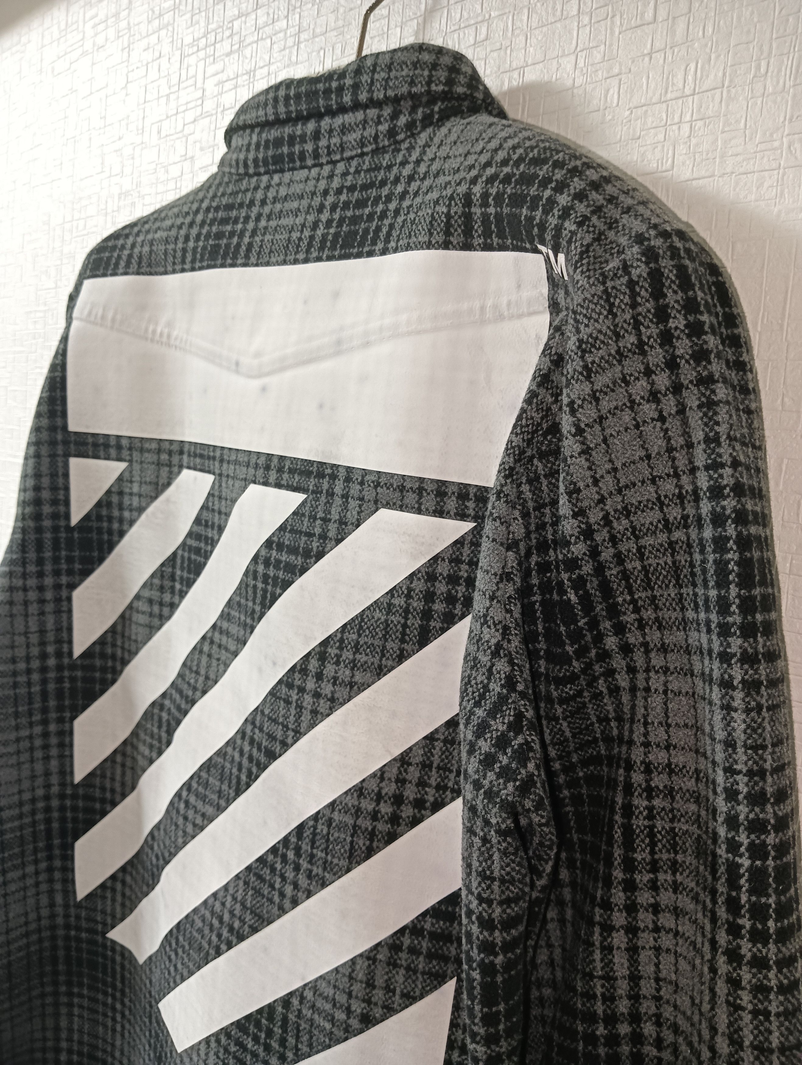 Off-White Tartan Diagonal Check Shirt Size US L / EU 52-54 / 3 - 3 Thumbnail