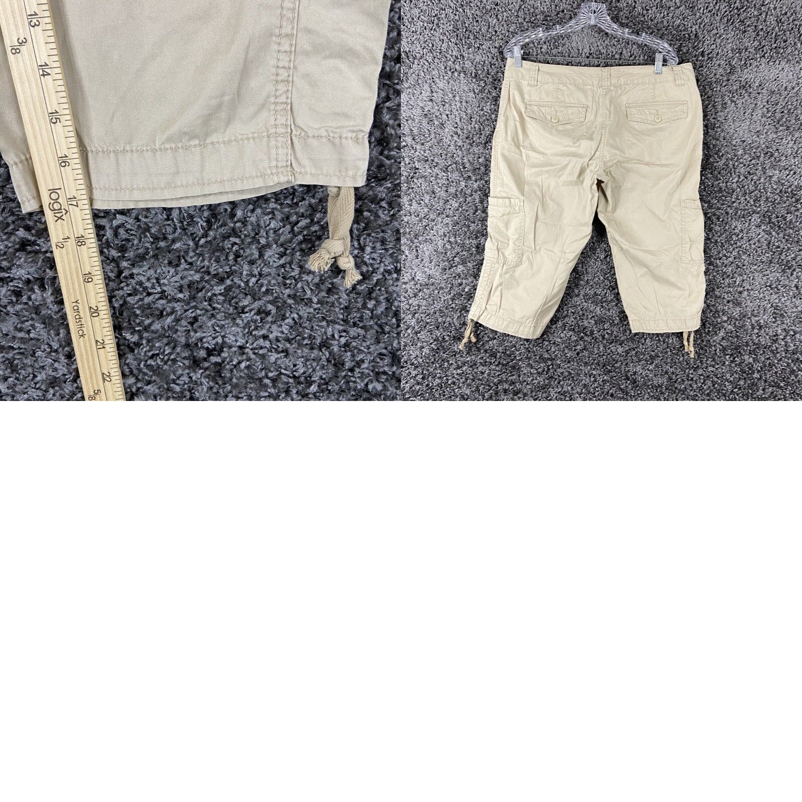 Old Navy Old Navy Shorts Adult 12 Beige Capri Bermuda Womens Size 34" / US 12 / IT 48 - 8 Thumbnail