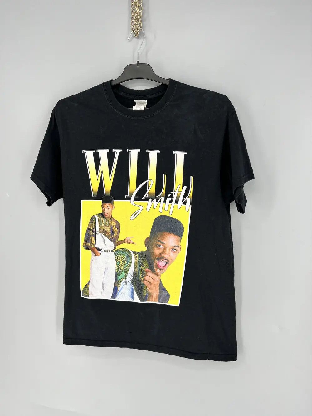 Vintage WILL SMITH Shirt Adult Black Graphic Fresh Prince Cotton Size US M / EU 48-50 / 2 - 3 Thumbnail