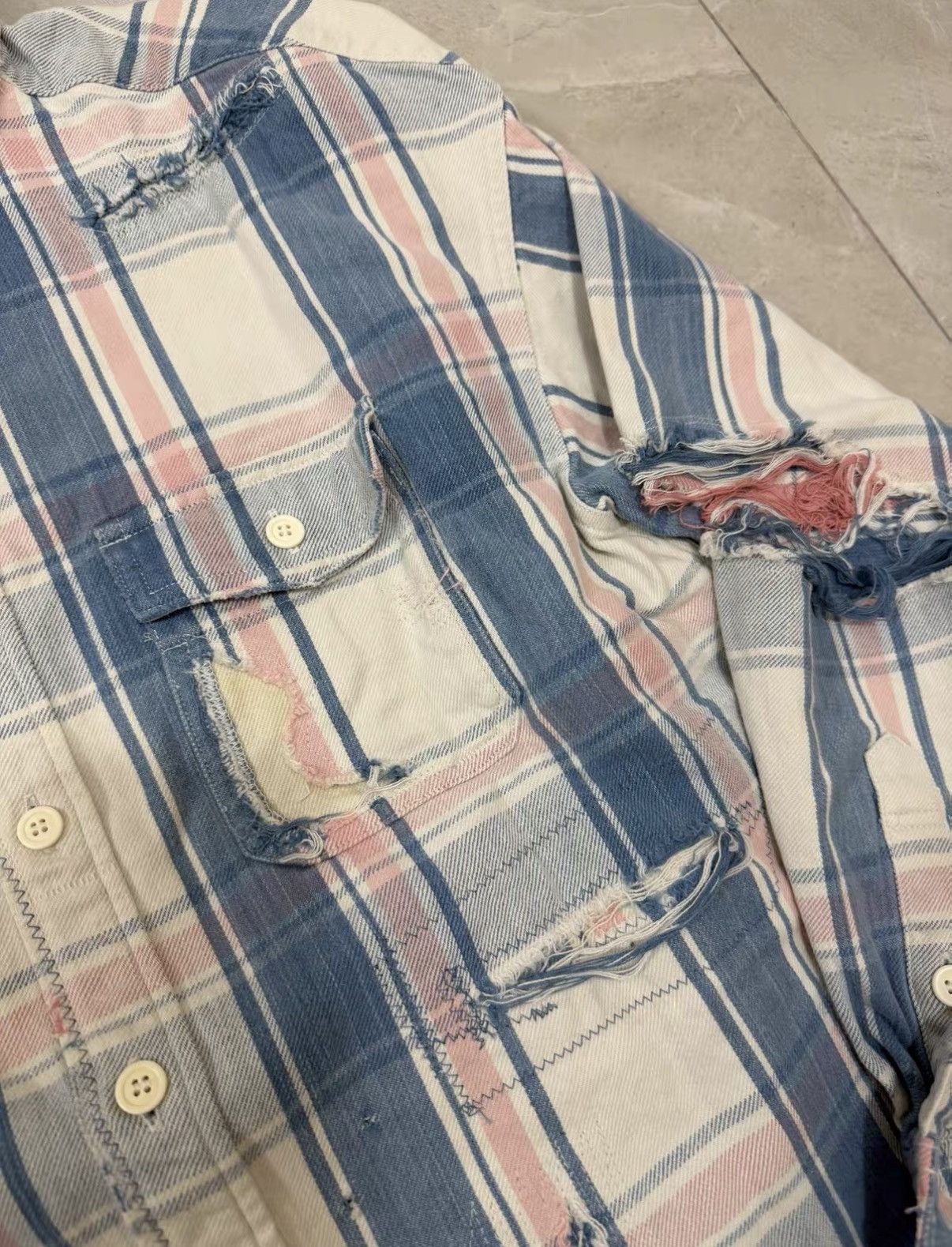 Visvim VISVIM 22SS PIONEER CHECK L/S CRASH J34 Size US XS / EU 42 / 0 - 4 Thumbnail