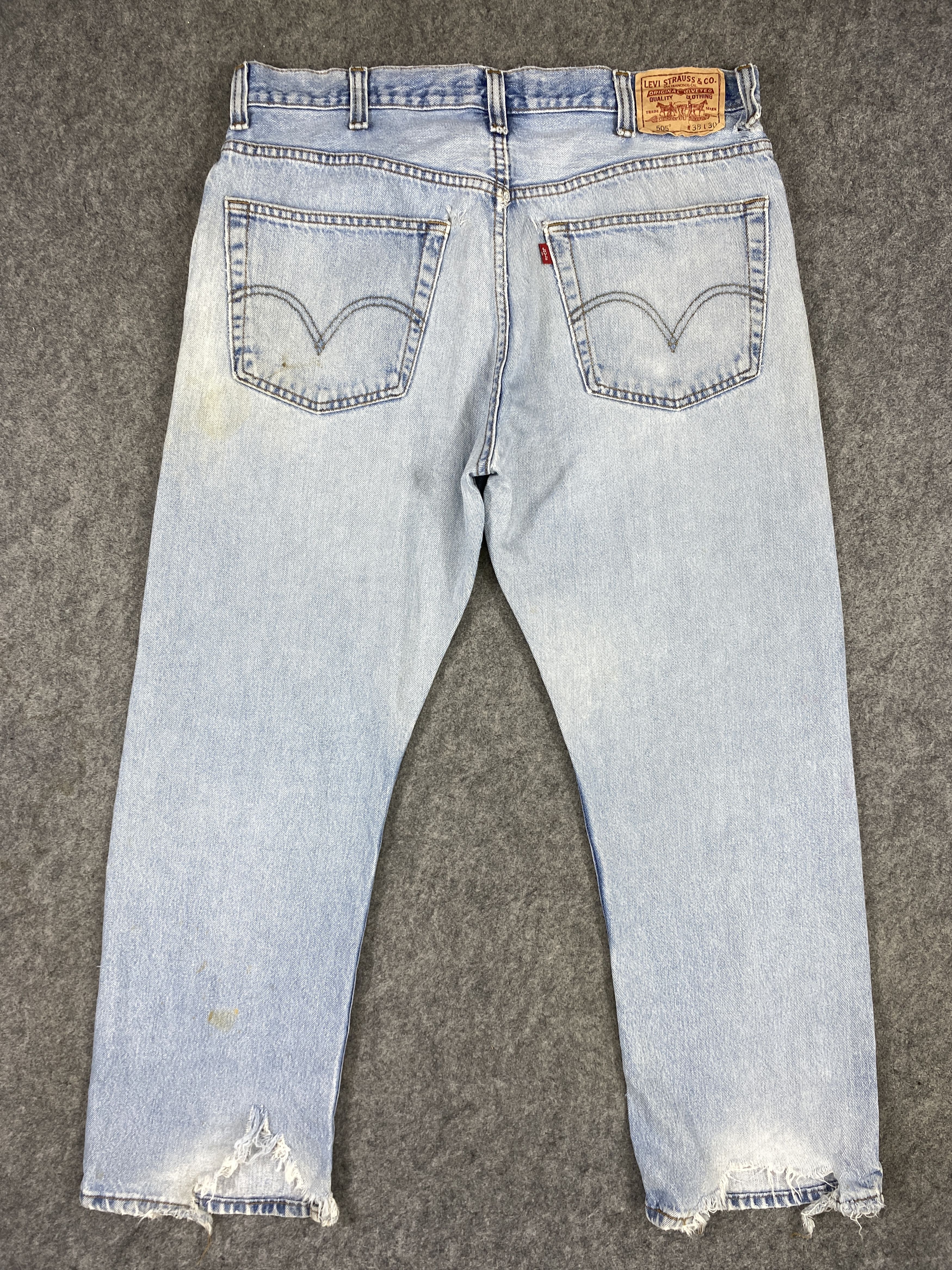 Levi's Light Blue Wash Vintage Levi's 505 36x28.5 Denim -JN1769 Size US 36 / EU 52 - 2 Thumbnail