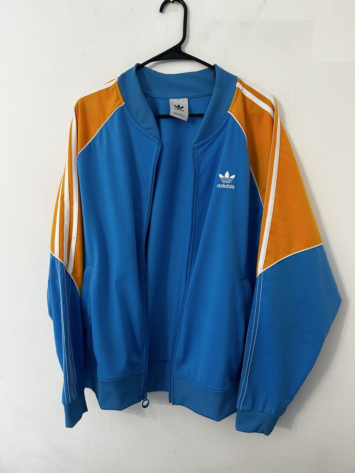 Adidas Adidas blue and yellow jacket Size US L / EU 52-54 / 3 - 3 Thumbnail
