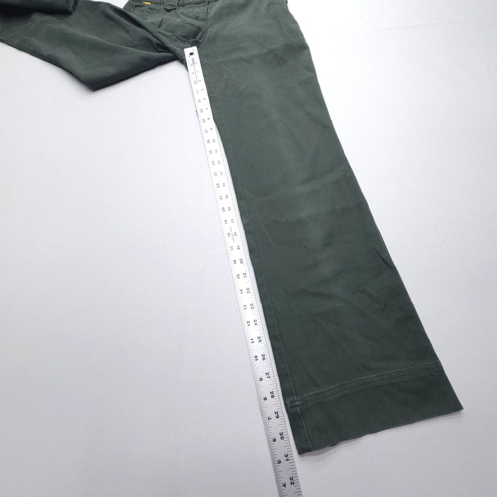Vintage Lole Womens Hiking Pants Green Low Rise Bootcut Regular 27x31" Cotton Stretch UPF Travel Size 27" / US 4 / IT 40 - 6 Thumbnail