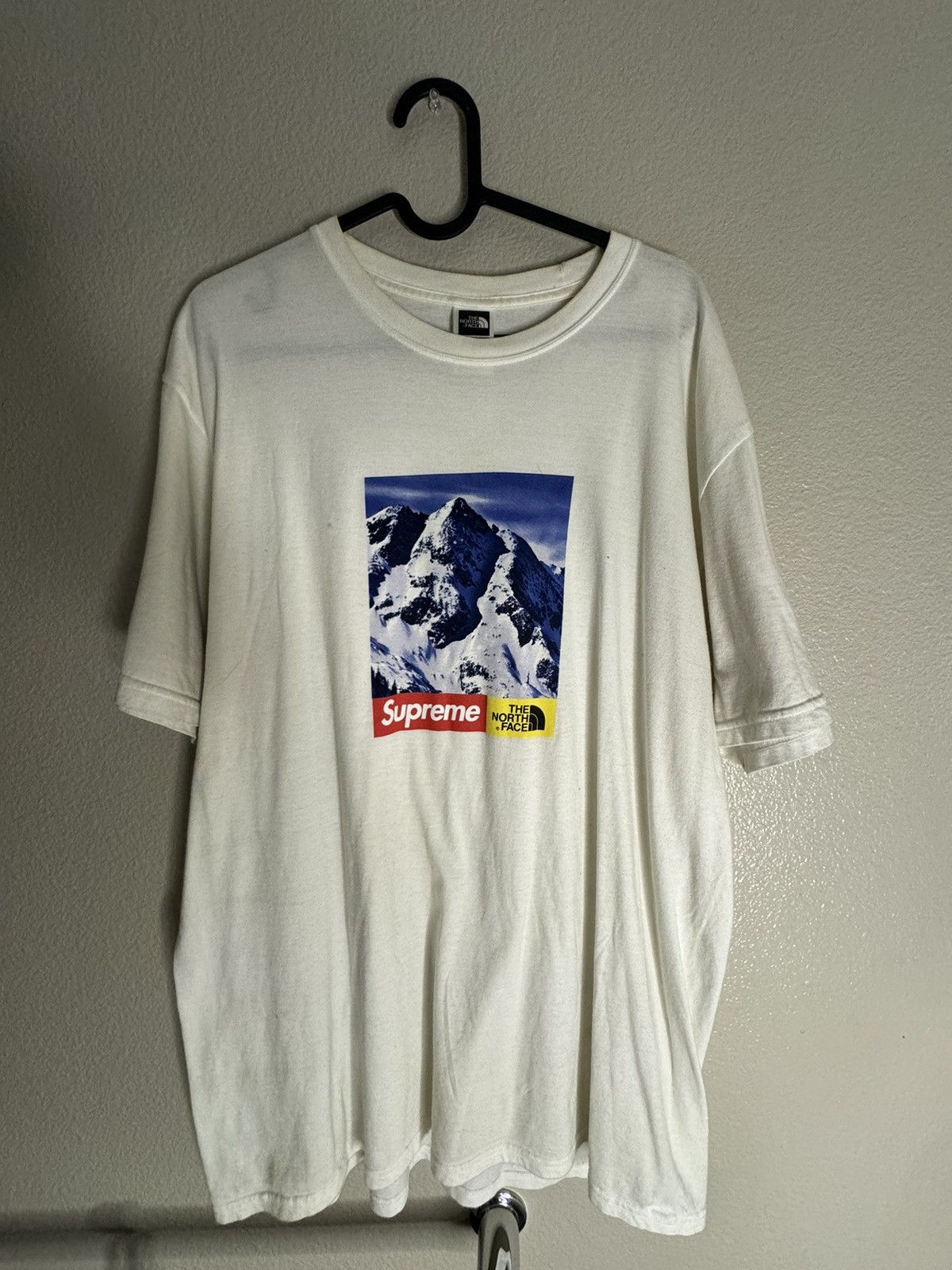 image of North Face Supreme Shirt in White, Men's (Size Large)
