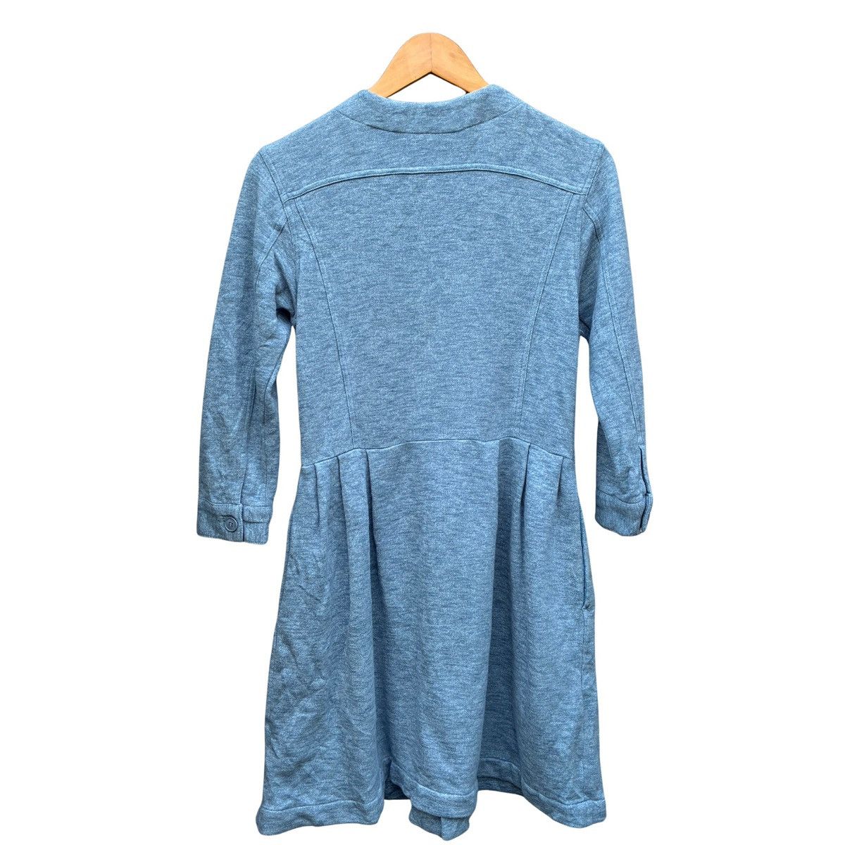 Ne-Net Ne-net By Issey Japan Designer Dress Grey Pleated Pockets Size XS / US 0-2 / IT 36-38 - 2 Thumbnail