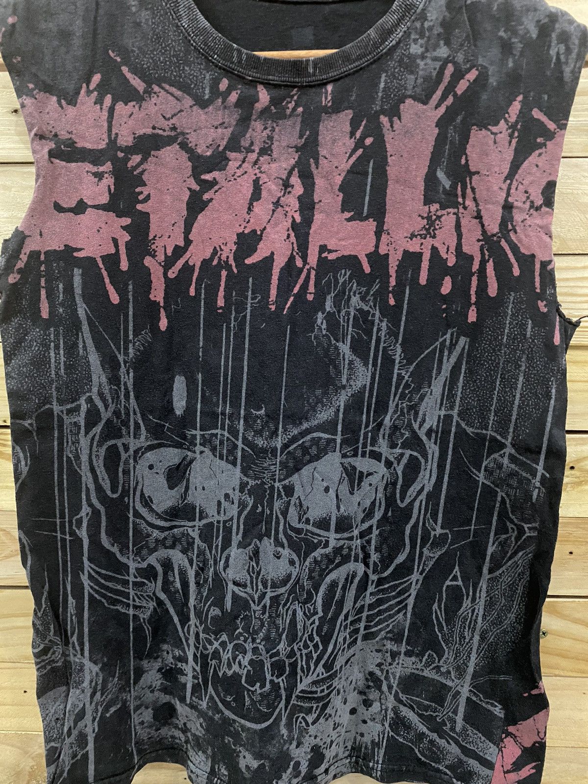 Affliction × Band Tees Metallica pusheads overprint sleeveless tee Size US S / EU 44-46 / 1 - 4 Thumbnail