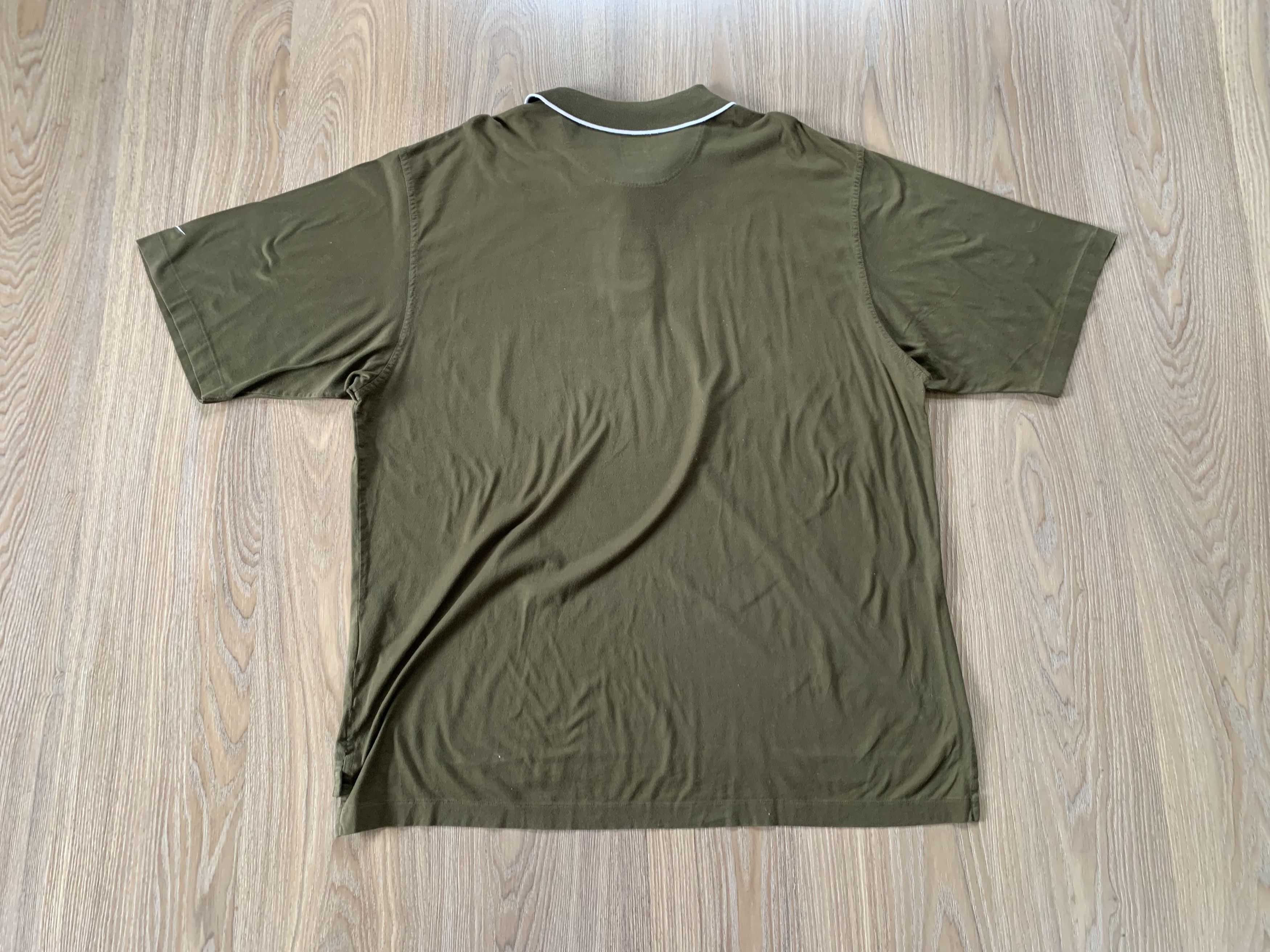 Nike Nike Vintage Khaki Cotton Polo T Shirt Size US XXL / EU 58 / 5 - 3 Thumbnail