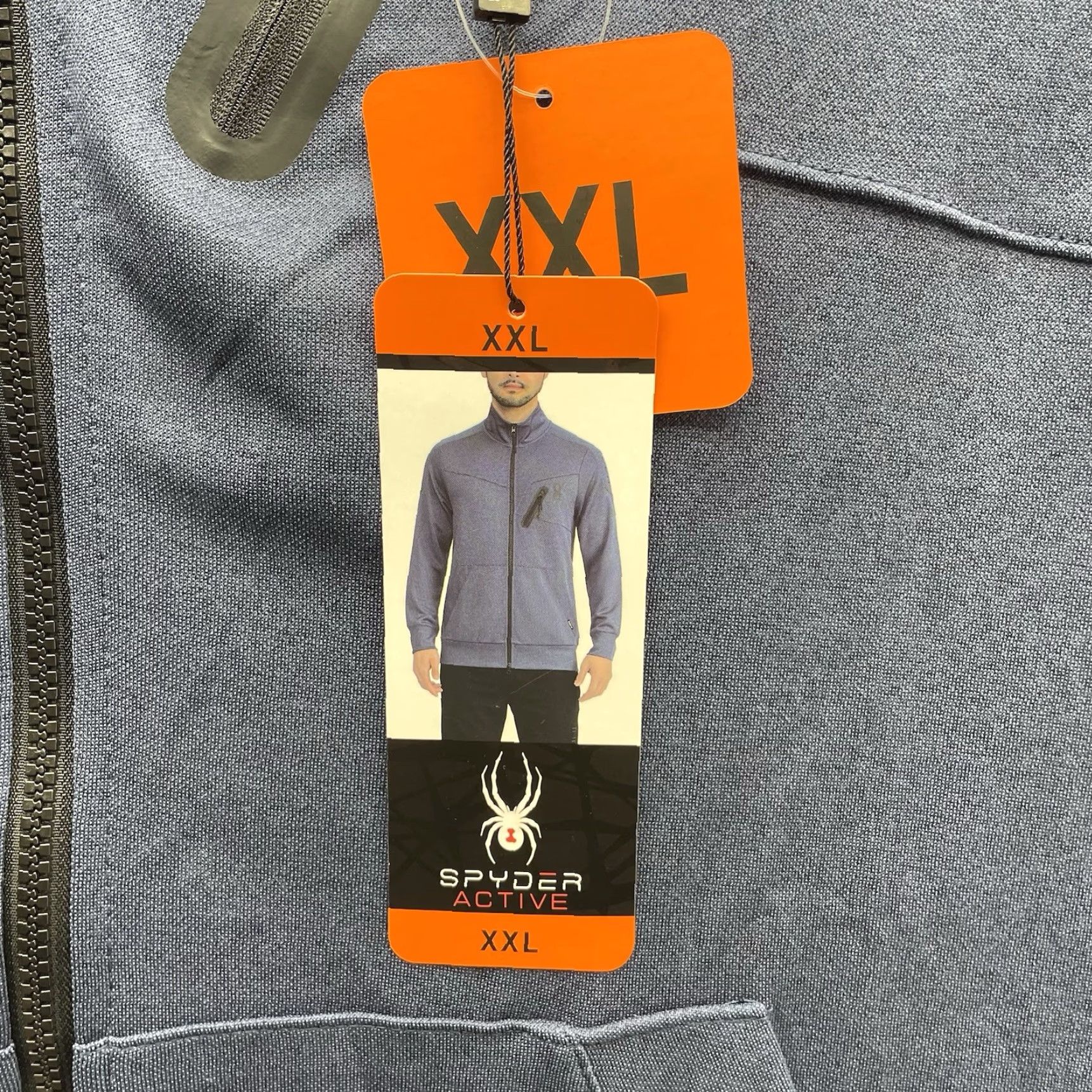 Spyder Spyder Track Jacket Mens 2XL Navy Blue Athletic Wicking ProW B Hiking Sports Athleisure Outdoor Jacket Size US XXL / EU 58 / 5 - 4 Thumbnail