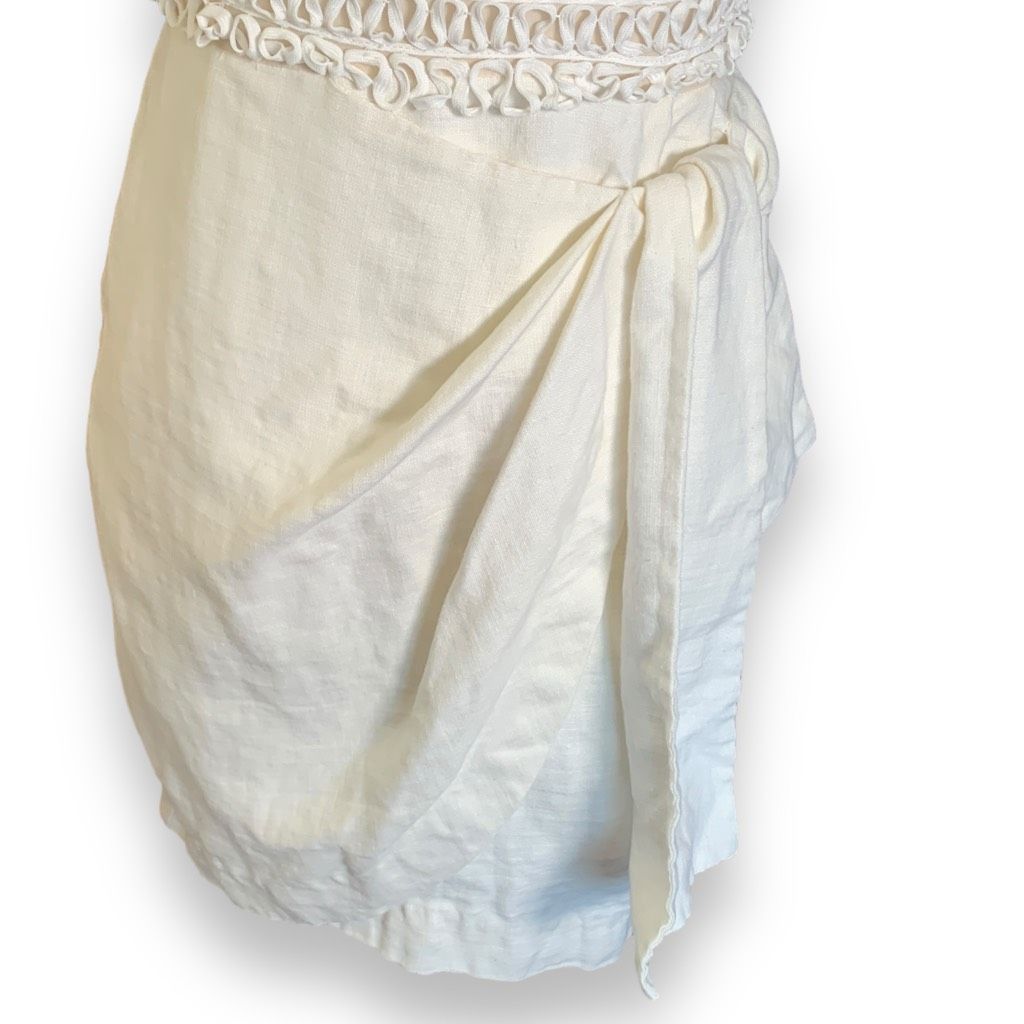 3.1 Phillip Lim 3.1 Phillip Lim Dress Cream Sleeveless Bow Detail Ribbon Lac Size XS / US 0-2 / IT 36-38 - 5 Thumbnail
