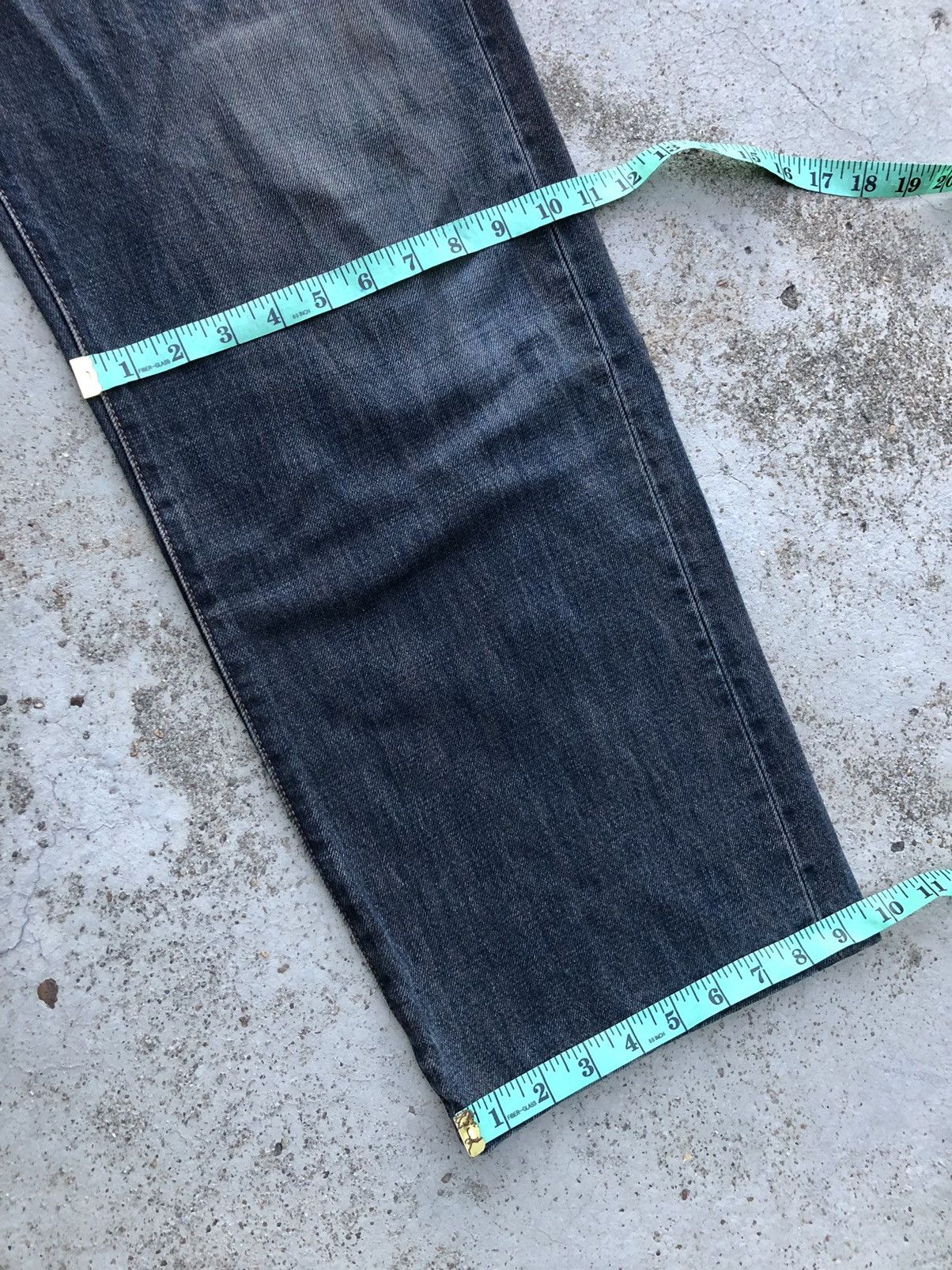 If Six Was Nine WIDE LEG⚡️RUSTY BLUE GOLD RUSH VINTAGE DENIM Size US 33 - 7 Thumbnail