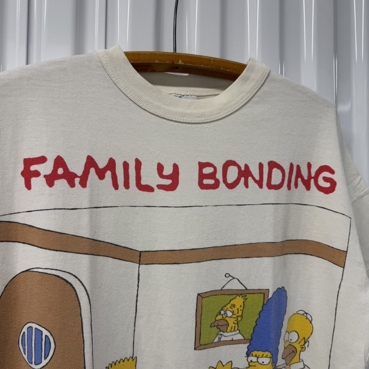 The Simpsons × Vintage RARE Vintage 1990 Simpsons Family Bonding Big Graphic Tee Size US L / EU 52-54 / 3 - 7 Thumbnail