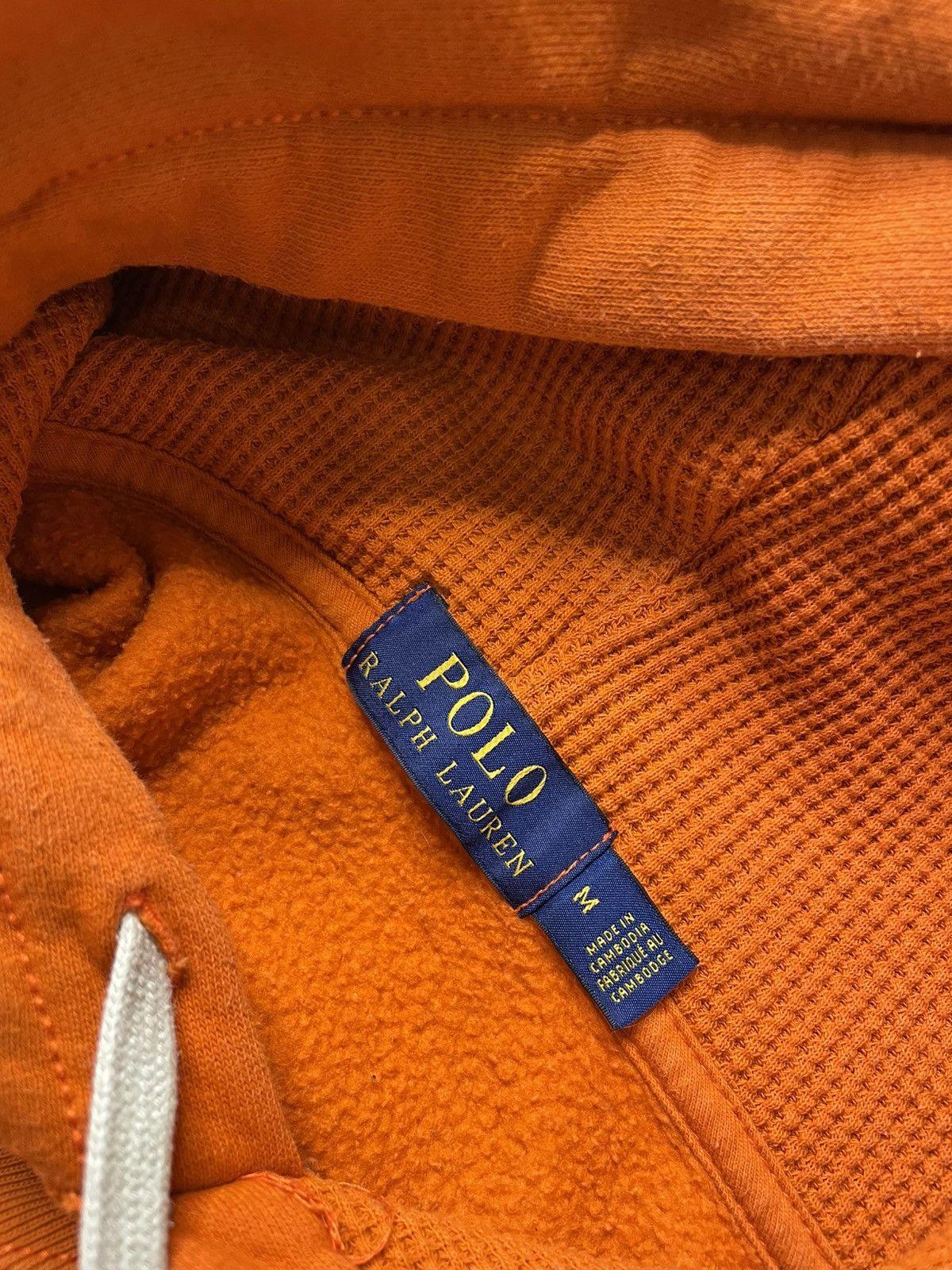 Polo Ralph Lauren × Vintage Vintage Y2K Polo Ralph Lauren Orange hoodie size M Size US M / EU 48-50 / 2 - 10 Thumbnail