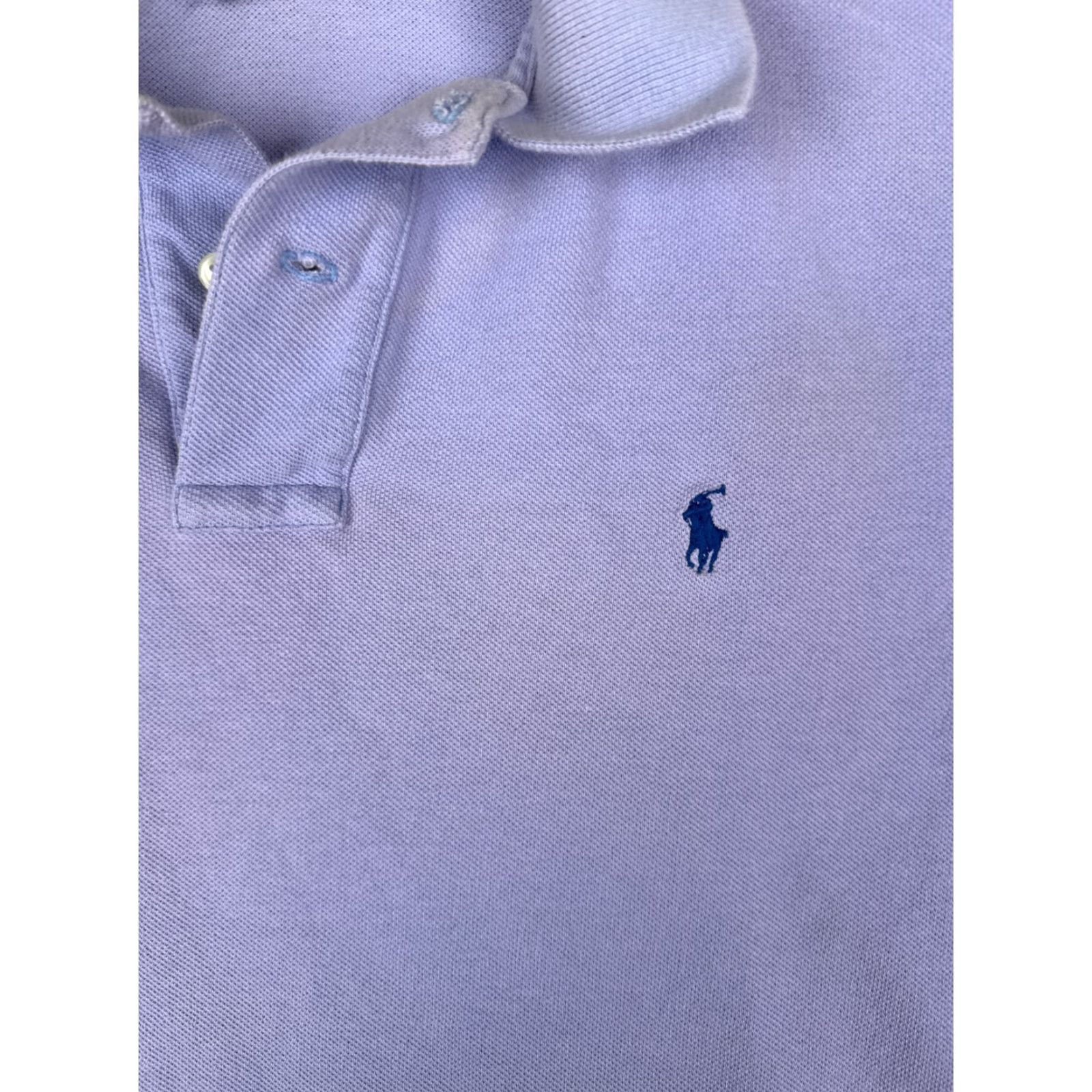 Ralph Lauren VINTAGE Polo Ralph Lauren Shirt Adult Medium Purple Cotton Short Sleeve Mens Regular Polo Size US M / EU 48-50 / 2 - 6 Thumbnail