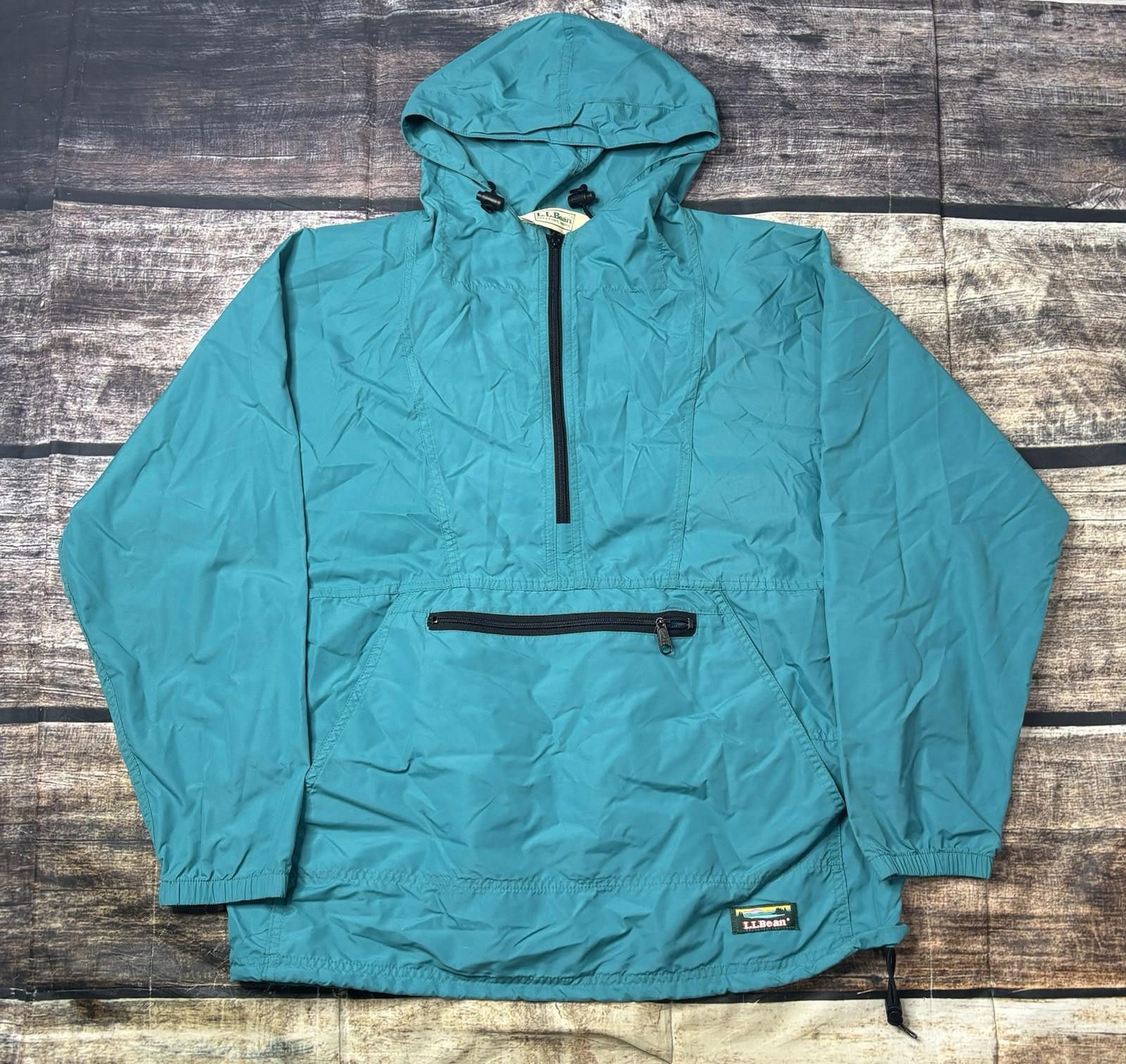 L.L. Bean VTG LL Bean Freeport Maine Jacket Womens Medium Zip Teal Size M / US 6-8 / IT 42-44 - 1 Thumbnail