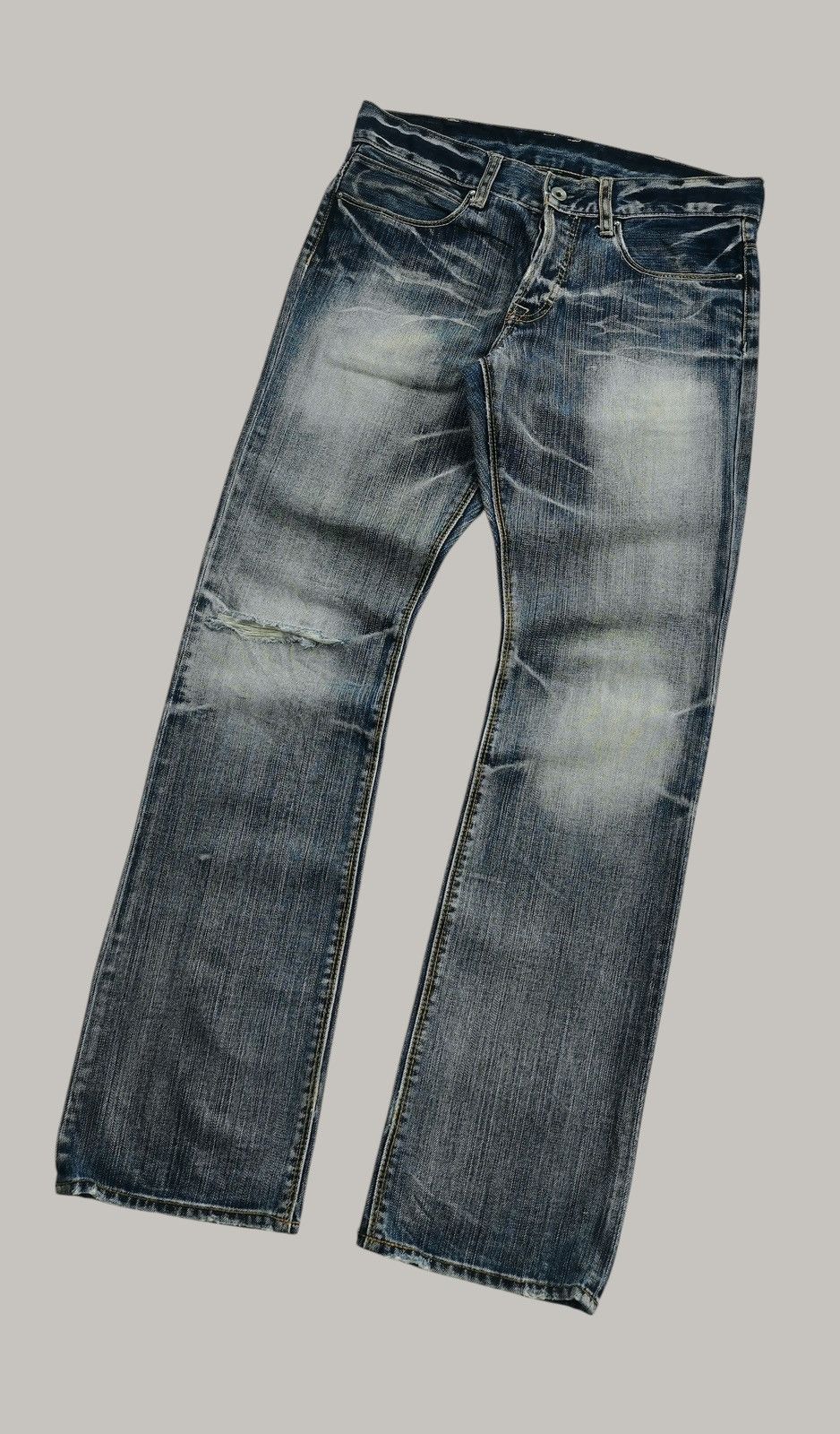 Boycott Boycott Flare Distressed Jeans ♦️ Size - W32”xL32.5” Size US 32 / EU 48 - 3 Thumbnail
