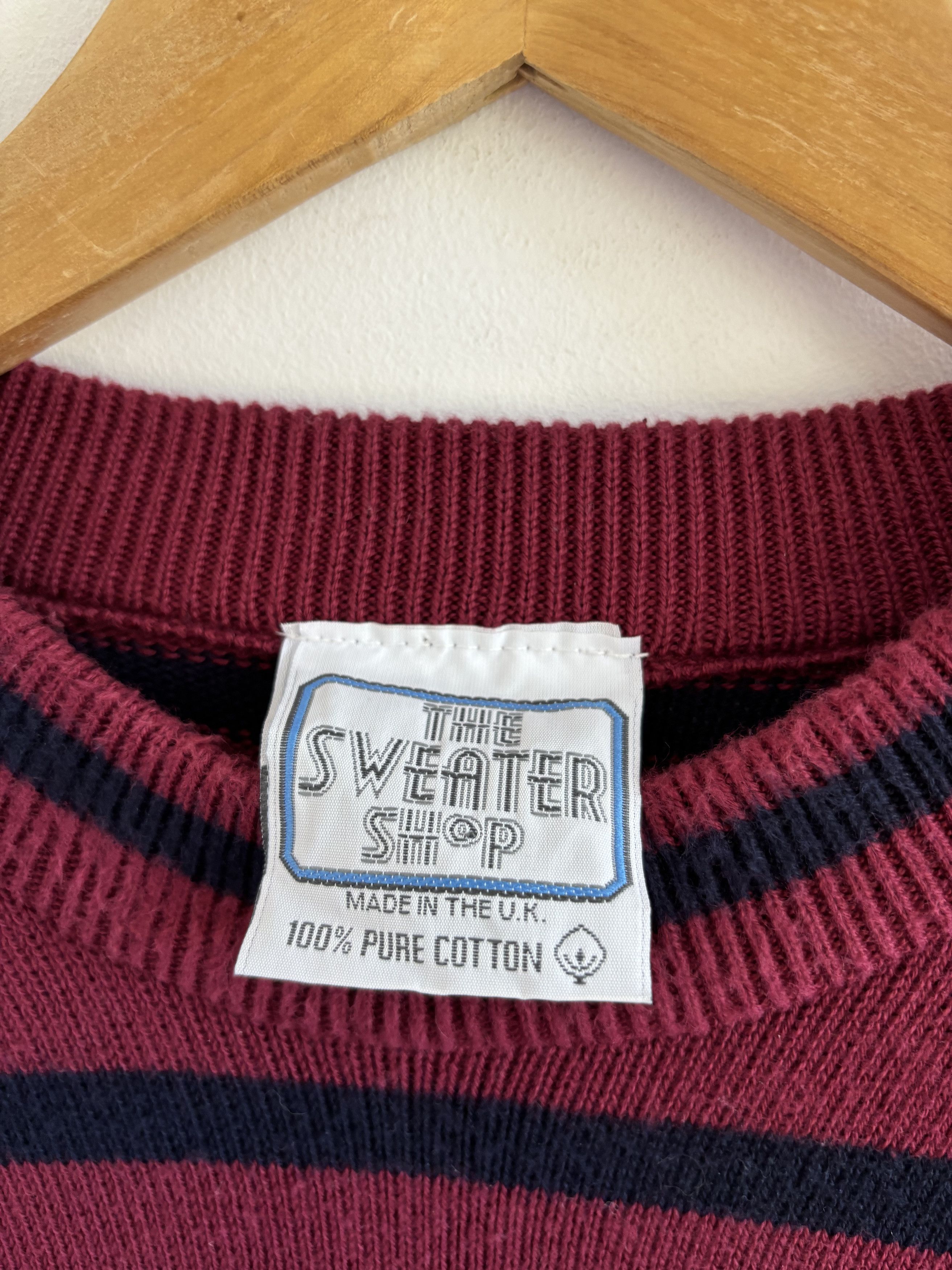 Japanese Brand Vintage The Sweater Shop Stripped Sweater Size US XL / EU 56 / 4 - 7 Thumbnail