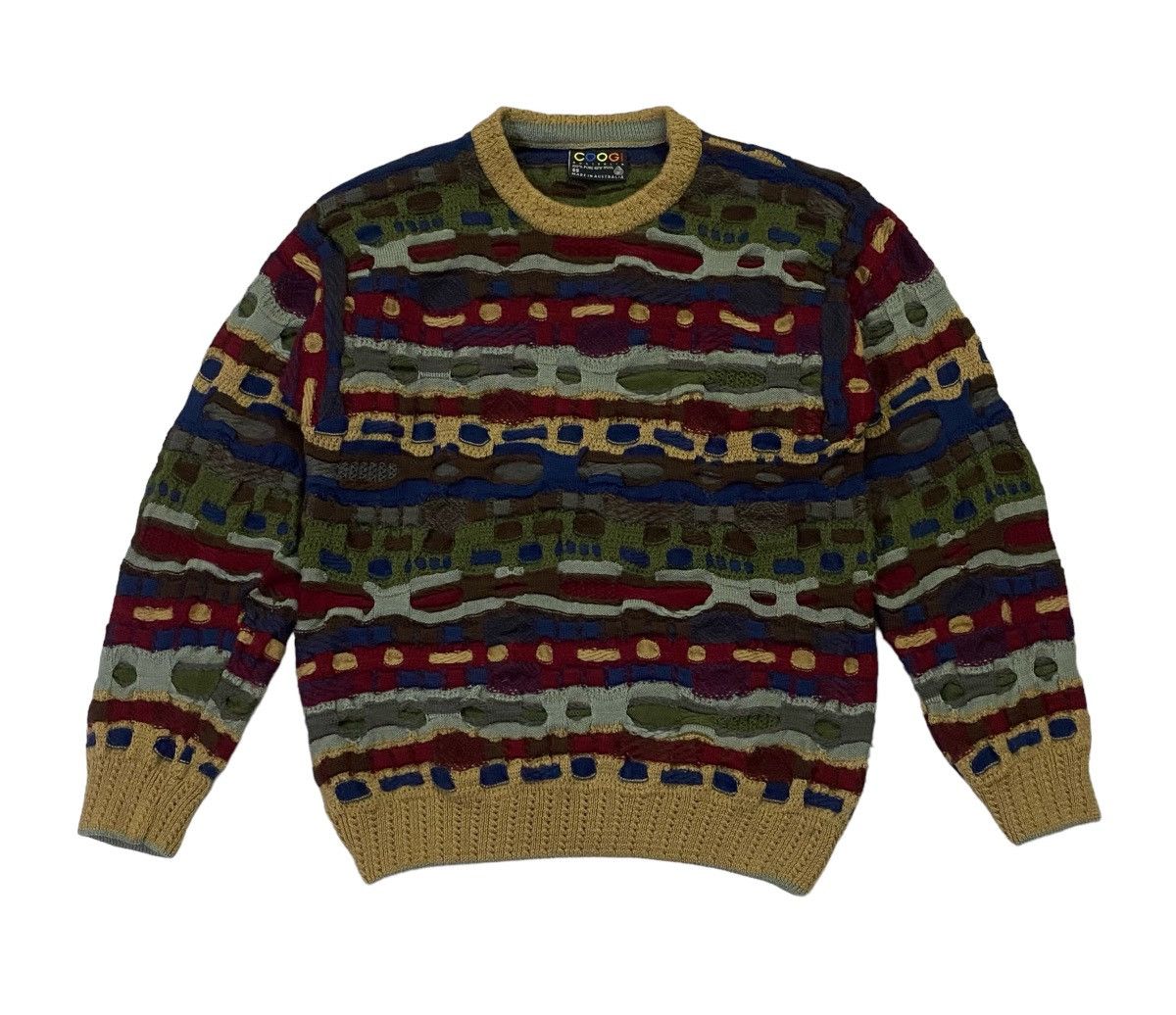 Coogi Vintage Googi 3D Knit Crewneck Sweater Size US S / EU 44-46 / 1 - 2 Thumbnail