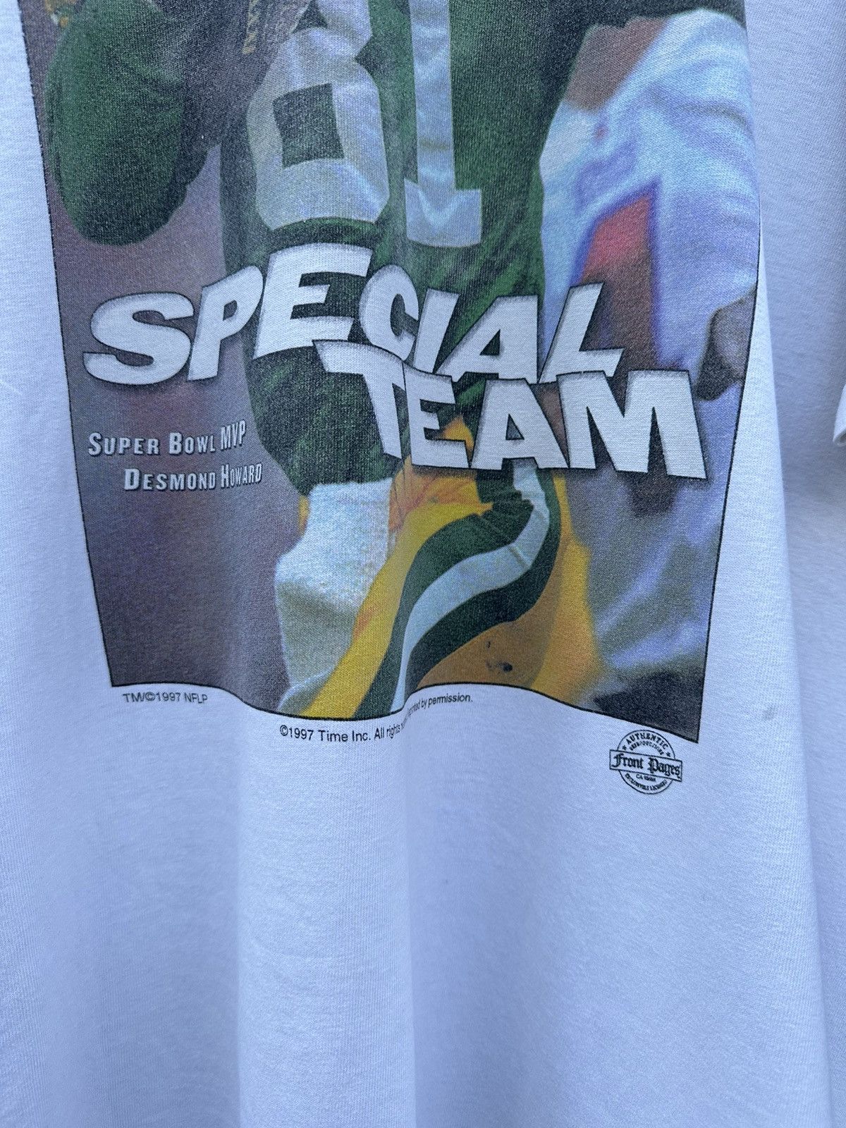 NFL × Vintage Vintage 1997 NFL Desmond Howard MVP T-Shirt Size US XXL / EU 58 / 5 - 4 Thumbnail