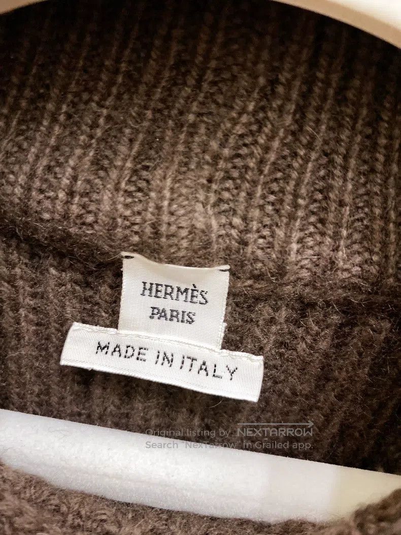 Hermes Hermes False Two-Piece Knitted Woolen Sweater Size XXS / US 00 / IT 34 - 4 Thumbnail