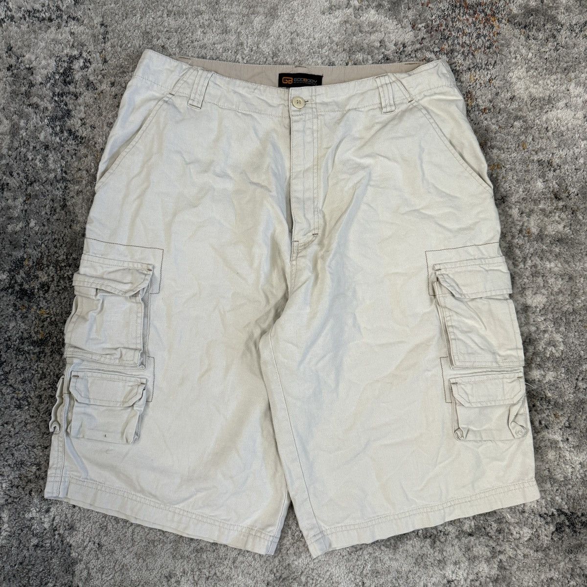 JNCO × Vintage Vintage Y2K Godbody baggy wide leg multi cargo pocket shorts Size US 36 / EU 52 - 2 Thumbnail