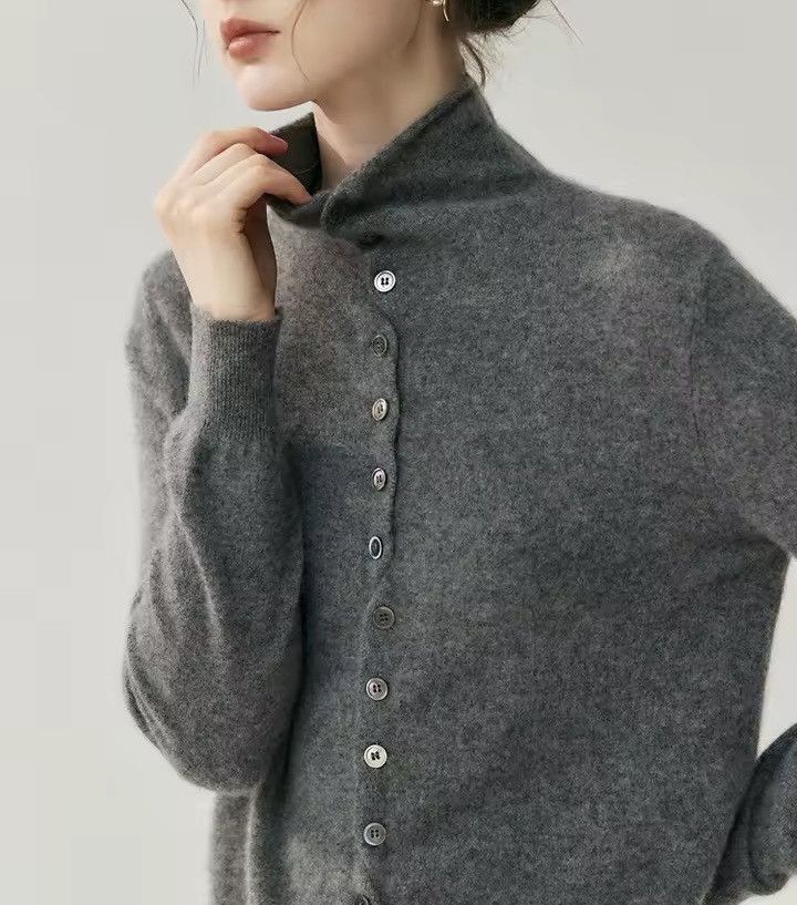 Extreme Cashmere 100% Cashmere Pullover Sweater Cardigan Casual Turtleneck Size M / US 6-8 / IT 42-44 - 10 Thumbnail