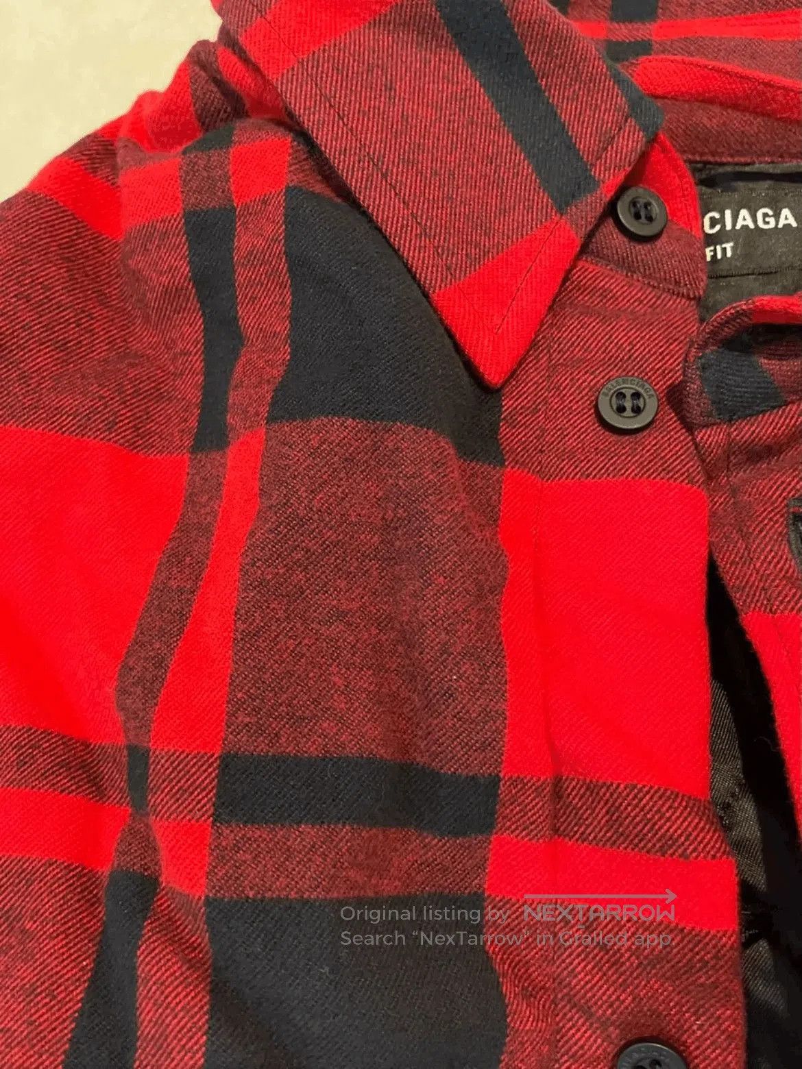 Balenciaga Balenciaga Oversized Plaid Cotton Filled Jacket. Size US XS / EU 42 / 0 - 4 Thumbnail