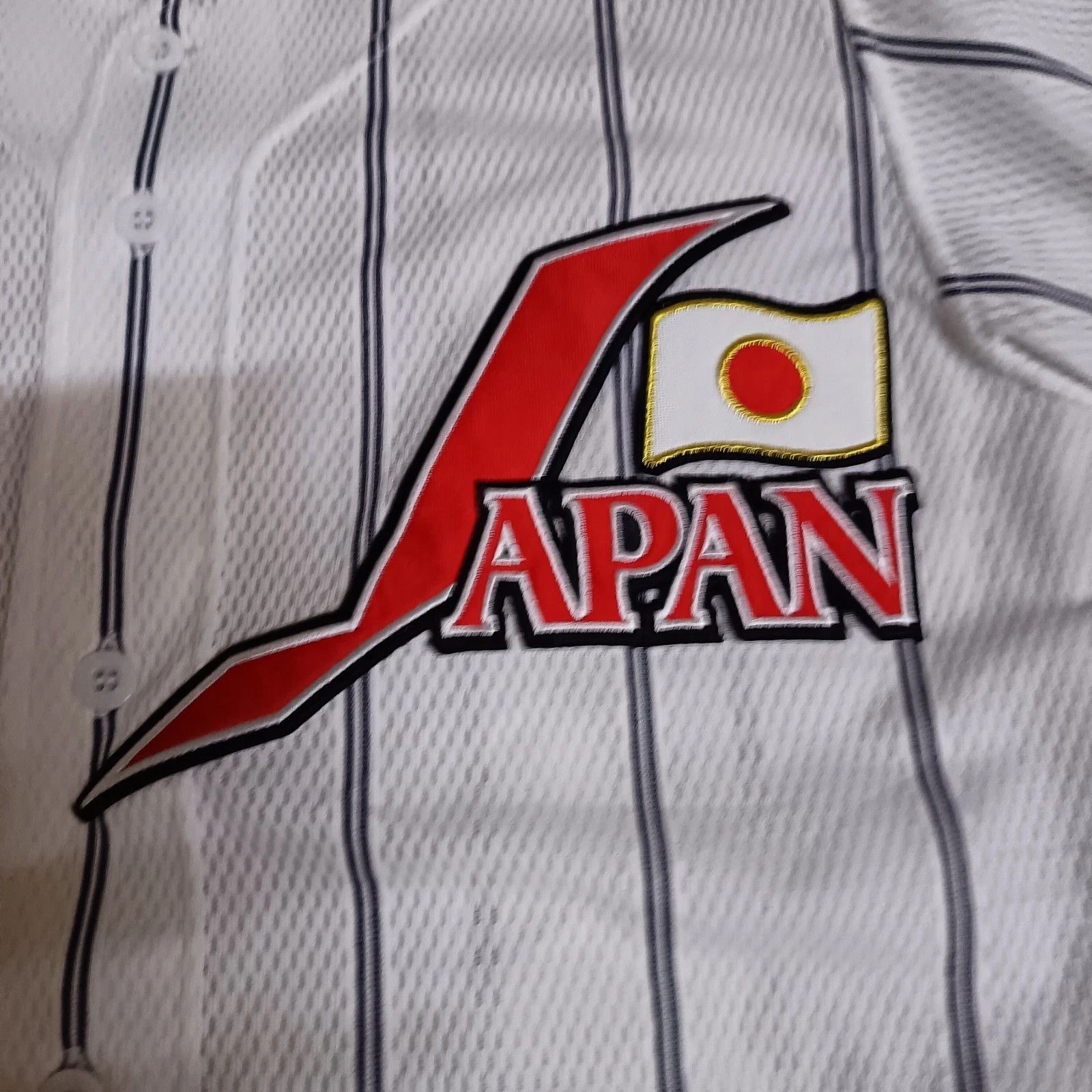 Japanese Brand Mizuno Samurai Japan Kyuji Fujikawa NPB Baseball Jersey Size US L / EU 52-54 / 3 - 2 Thumbnail