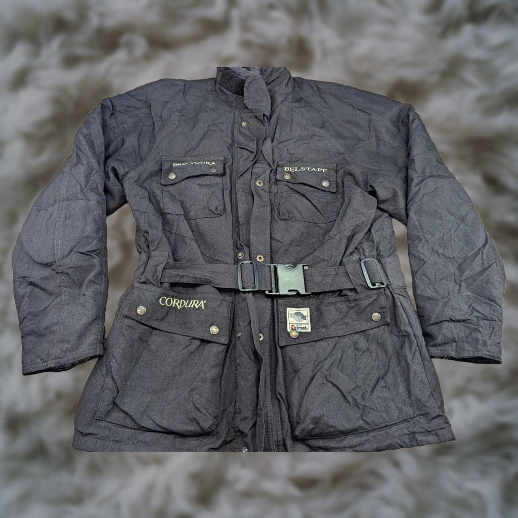Belstaff VINTAGE Belstaff Motorcycle Jacket Mens M Black Waterproof Cordura Entrant Jacket Size US M / EU 48-50 / 2 - 1 Thumbnail
