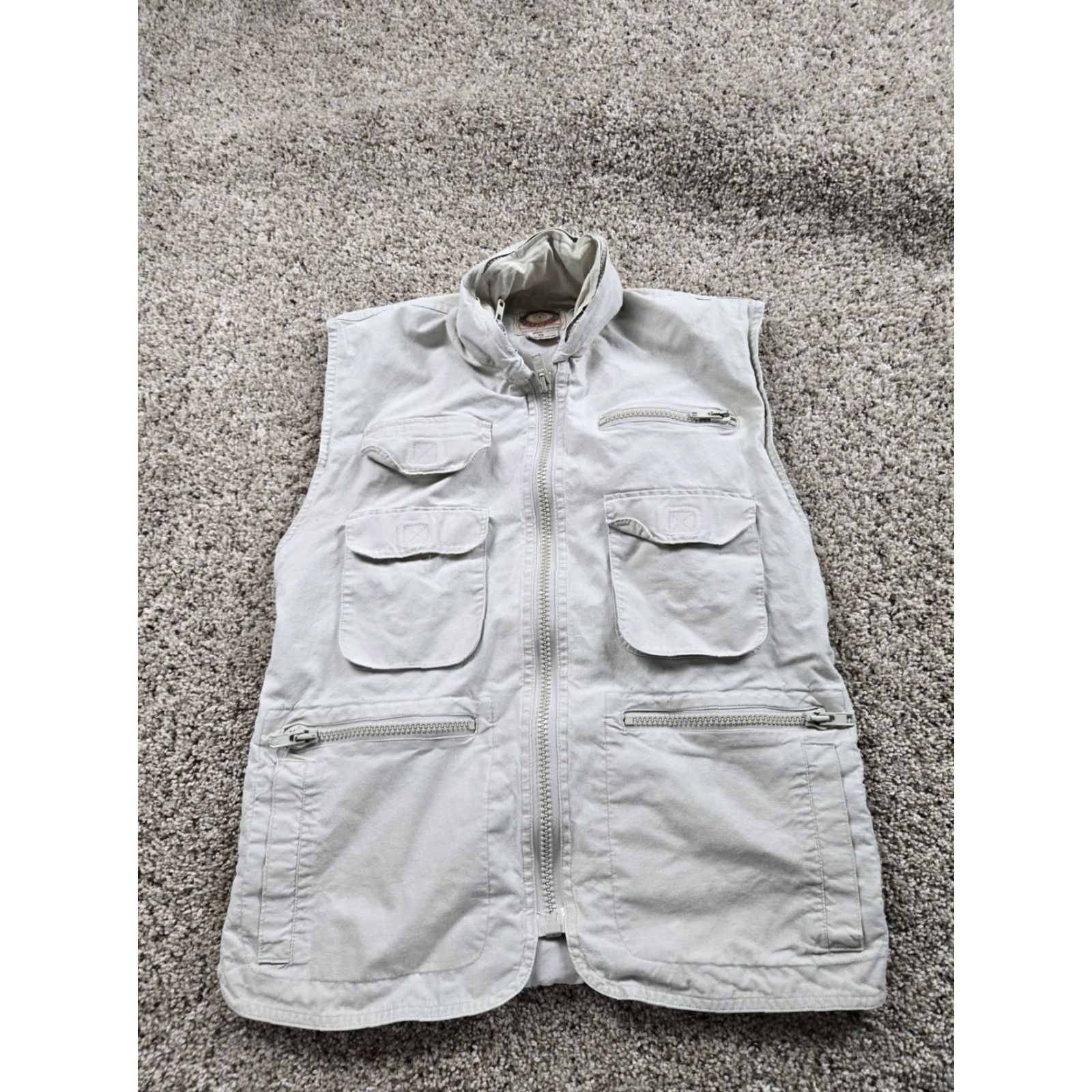 Banana Republic VINTAGE Banana Republic Safari Vest Mens XS Beige Multi Pocket Photographer 90s Size US XS / EU 42 / 0 - 2 Thumbnail