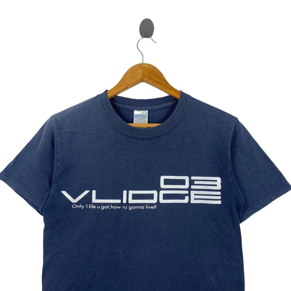 Japanese Brand VLIDGE REBORN 2003 Japanese Band Navy Short Sleeve Shirt Size US S / EU 44-46 / 1 - 2 Thumbnail