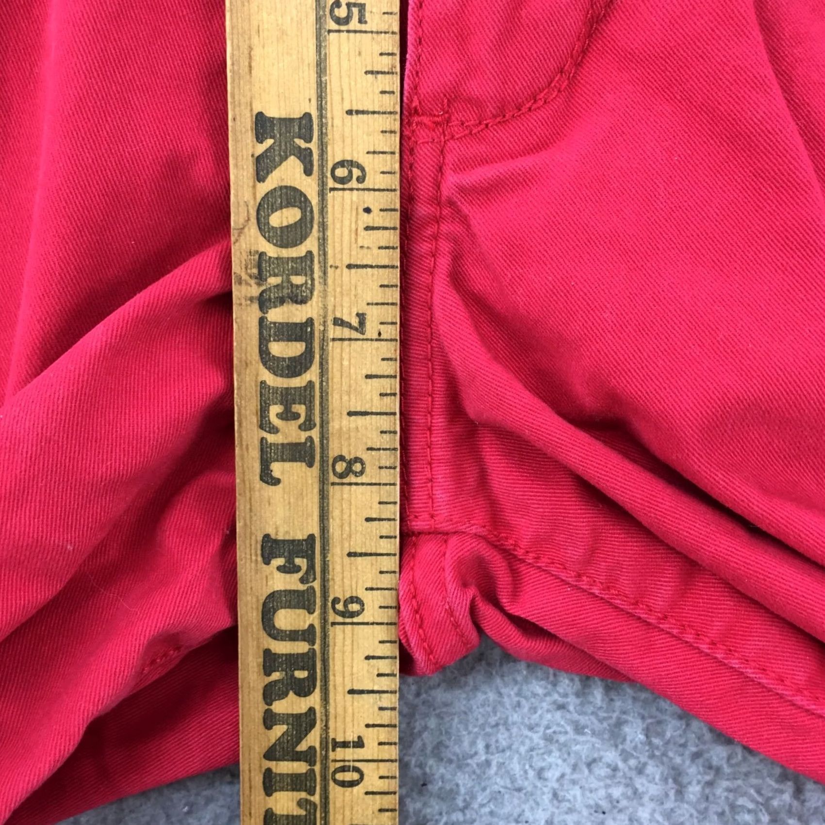 Calvin Klein Calvin Klein Skinny Crop Pants Womens 6 Red Mid Rise 5 Pockets Flat Front Casual Size 28" / US 6 / IT 42 - 7 Thumbnail