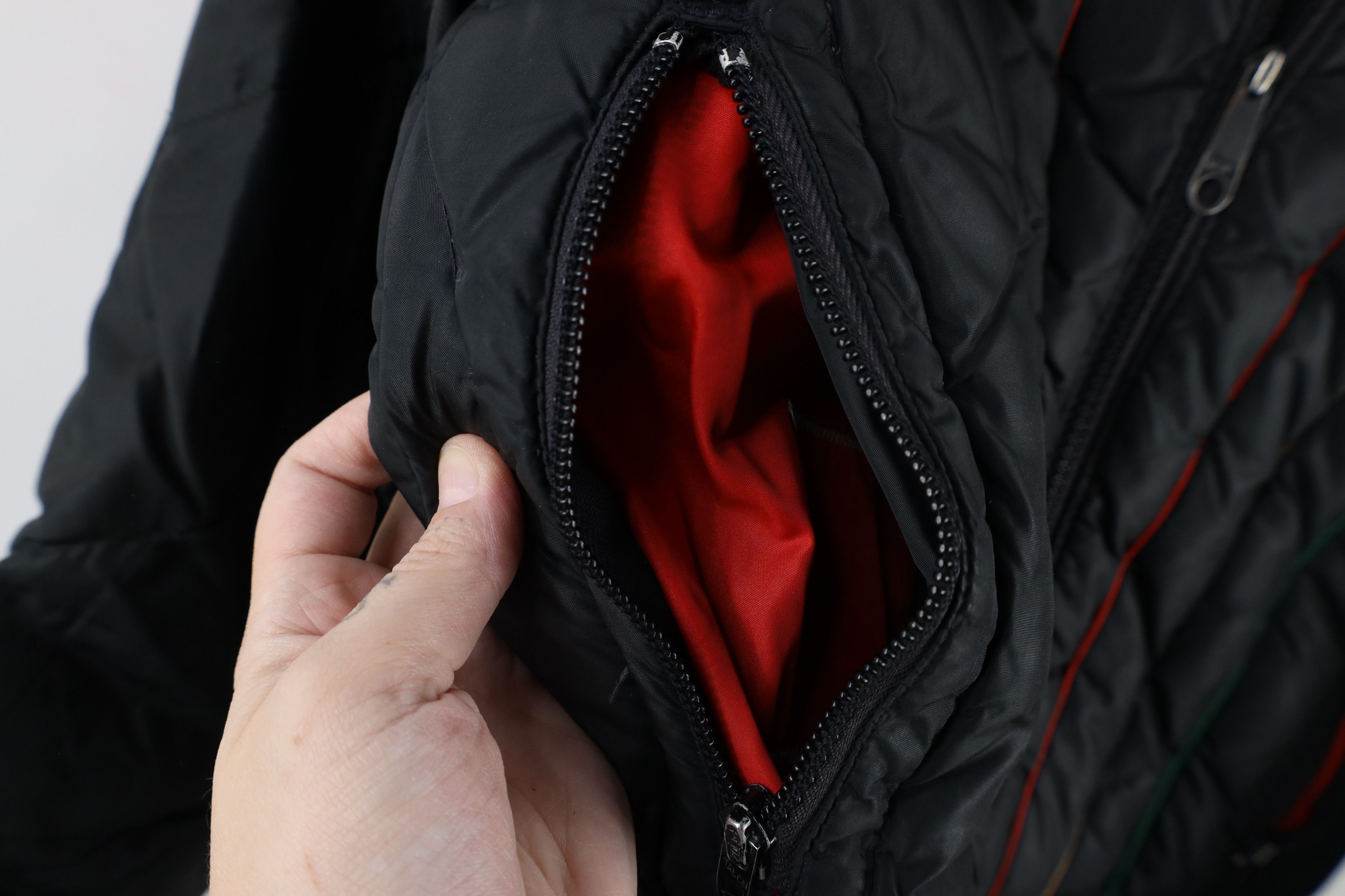 Vintage Vintage 60s 70s Streetwear Striped Duck Down Puffer Jacket Size M / US 6-8 / IT 42-44 - 5 Thumbnail