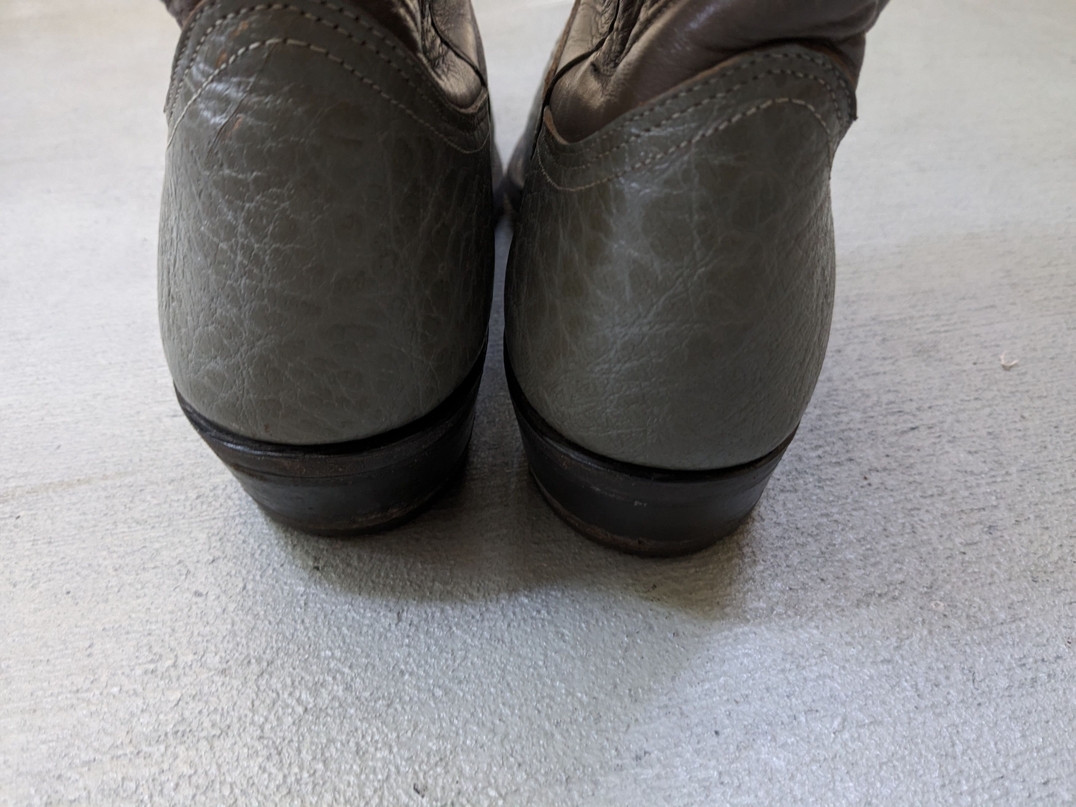 Nocona Nocona Cowboy Boots 8.5 Gray Leather Western Antelope Size US 8.5 / EU 41-42 - 14 Thumbnail