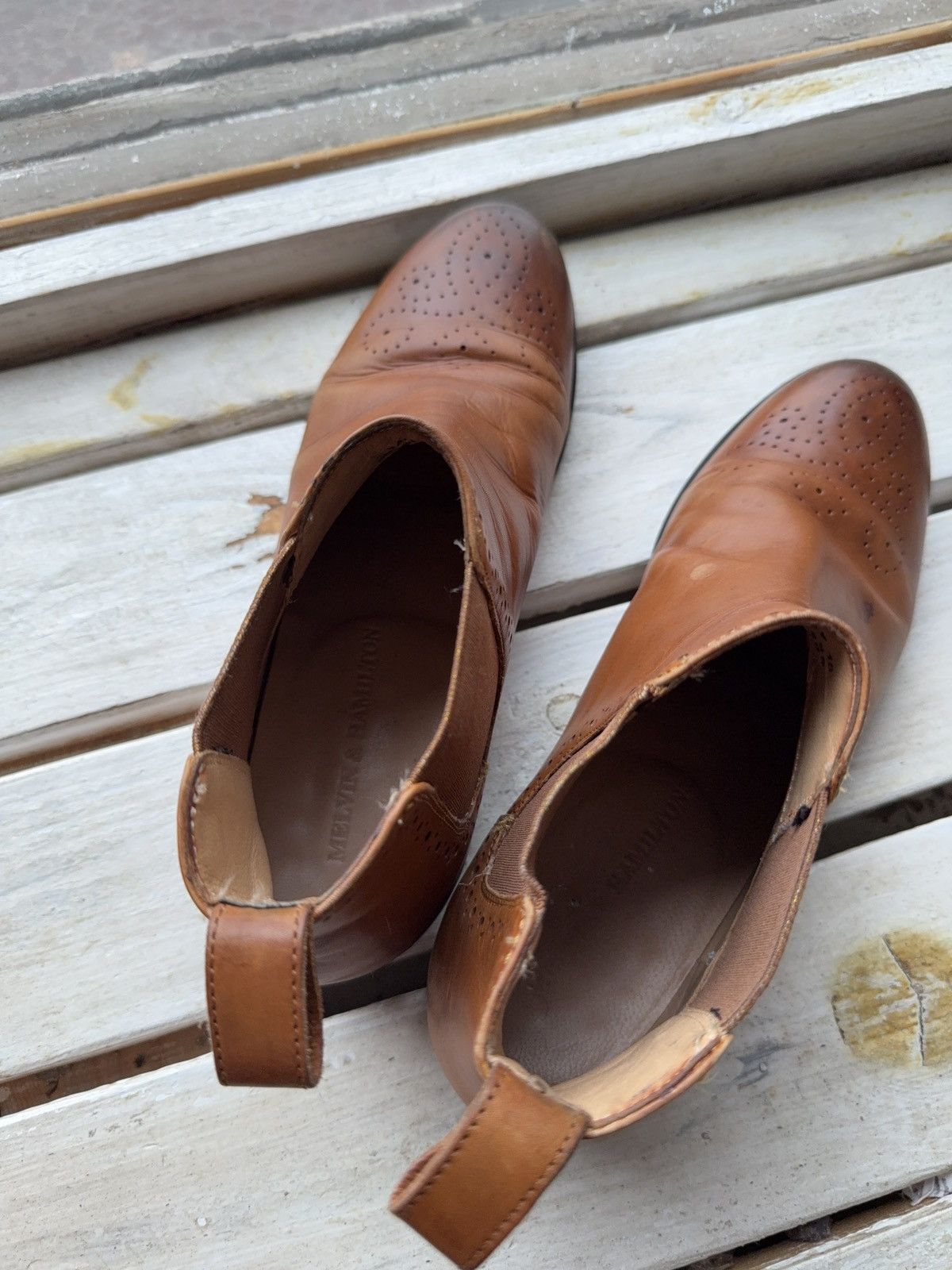Melvin & Hamilton Vintage 00s Melvin & Hamilton Chelsea Retro Cowgirl Western Size US 8 / IT 38 - 12 Thumbnail