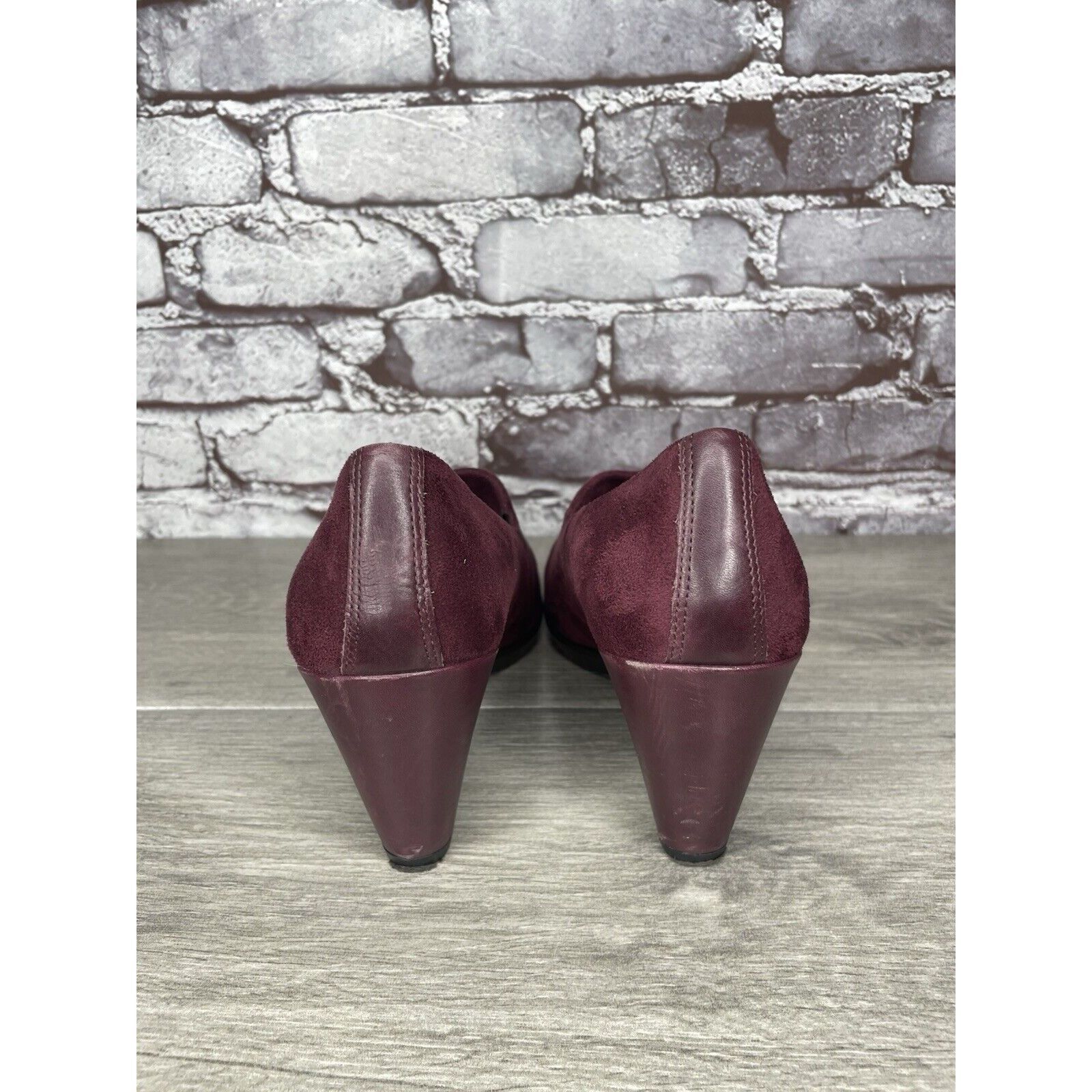 Ecco Ecco Danish Design Purple Plum Suede Leather Pumps Heels Wom Size US 9 / IT 39 - 4 Thumbnail