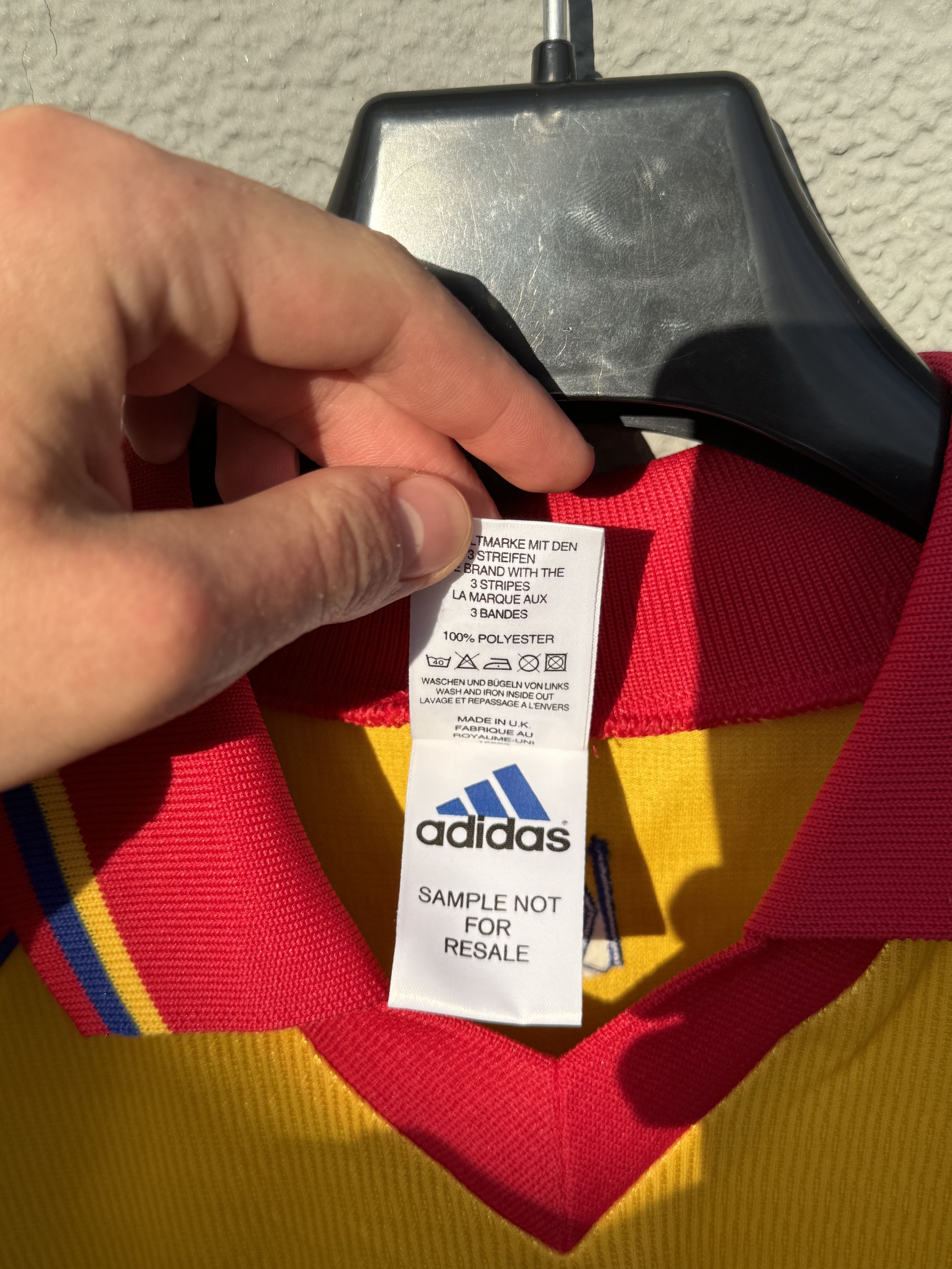 Adidas × Vintage KARLSRUHE 1998 1999 HOME FOOTBALL ADIDAS Yellow VINTAGE Size US M / EU 48-50 / 2 - 5 Thumbnail