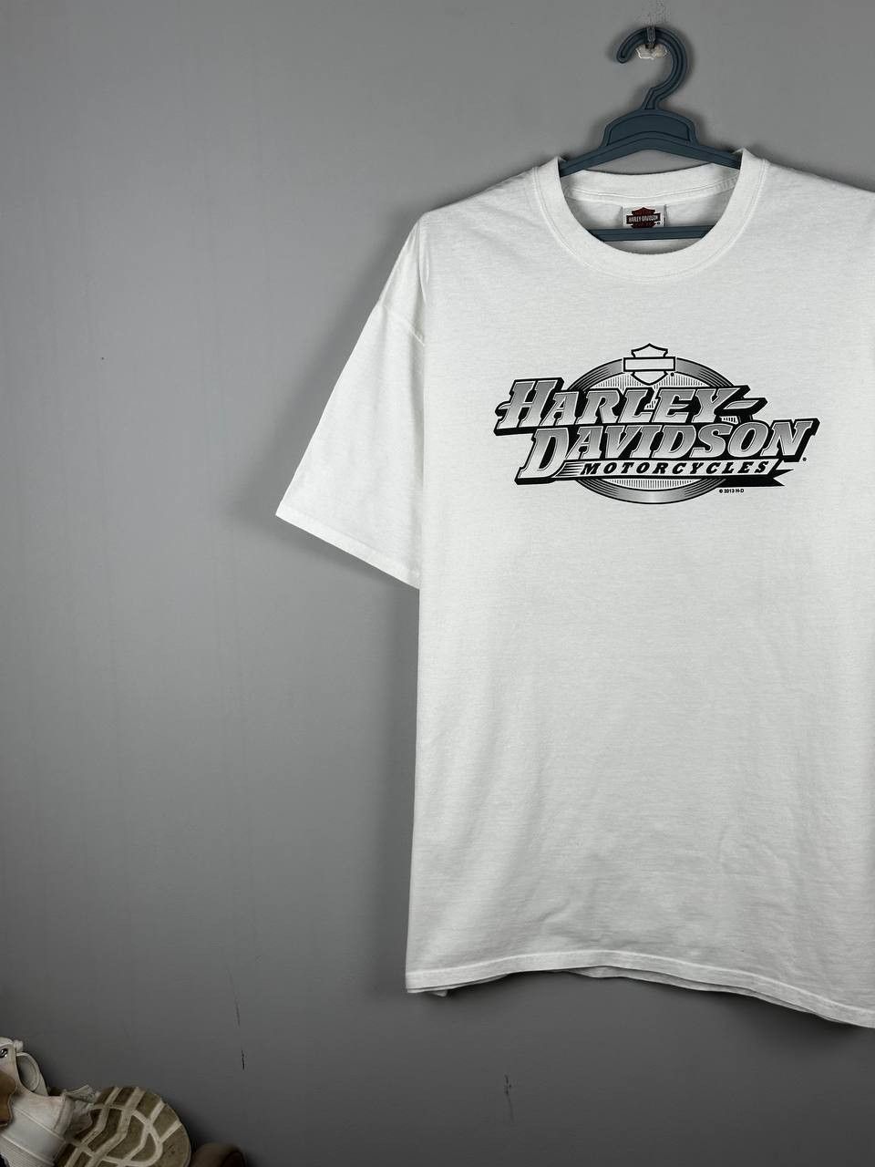 Harley Davidson Vintage Harley Davidson T Shirt White Biker USA Size US XXL / EU 58 / 5 - 2 Thumbnail