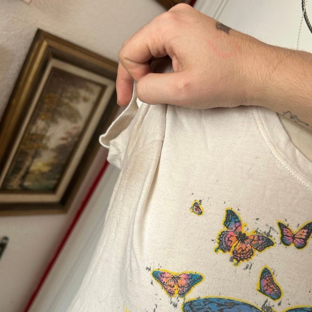 Other stained rag n stitch butterfly skull white graphic shirt Size S / US 4 / IT 40 - 3 Thumbnail