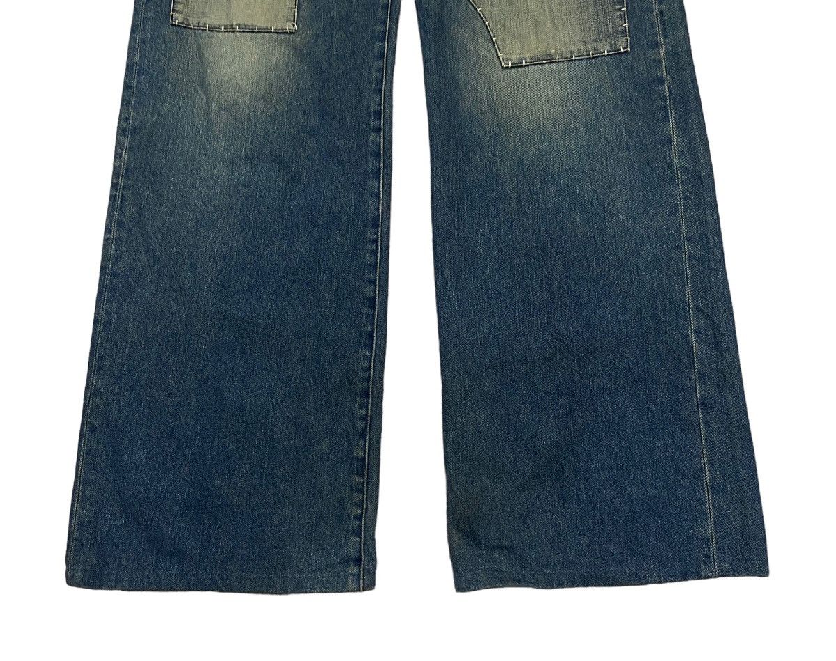 Comme Ca Ism Rare Design Vintage Comme Ca Ism Patchwork Baggy Jeans 1990s Size US 33 - 5 Thumbnail