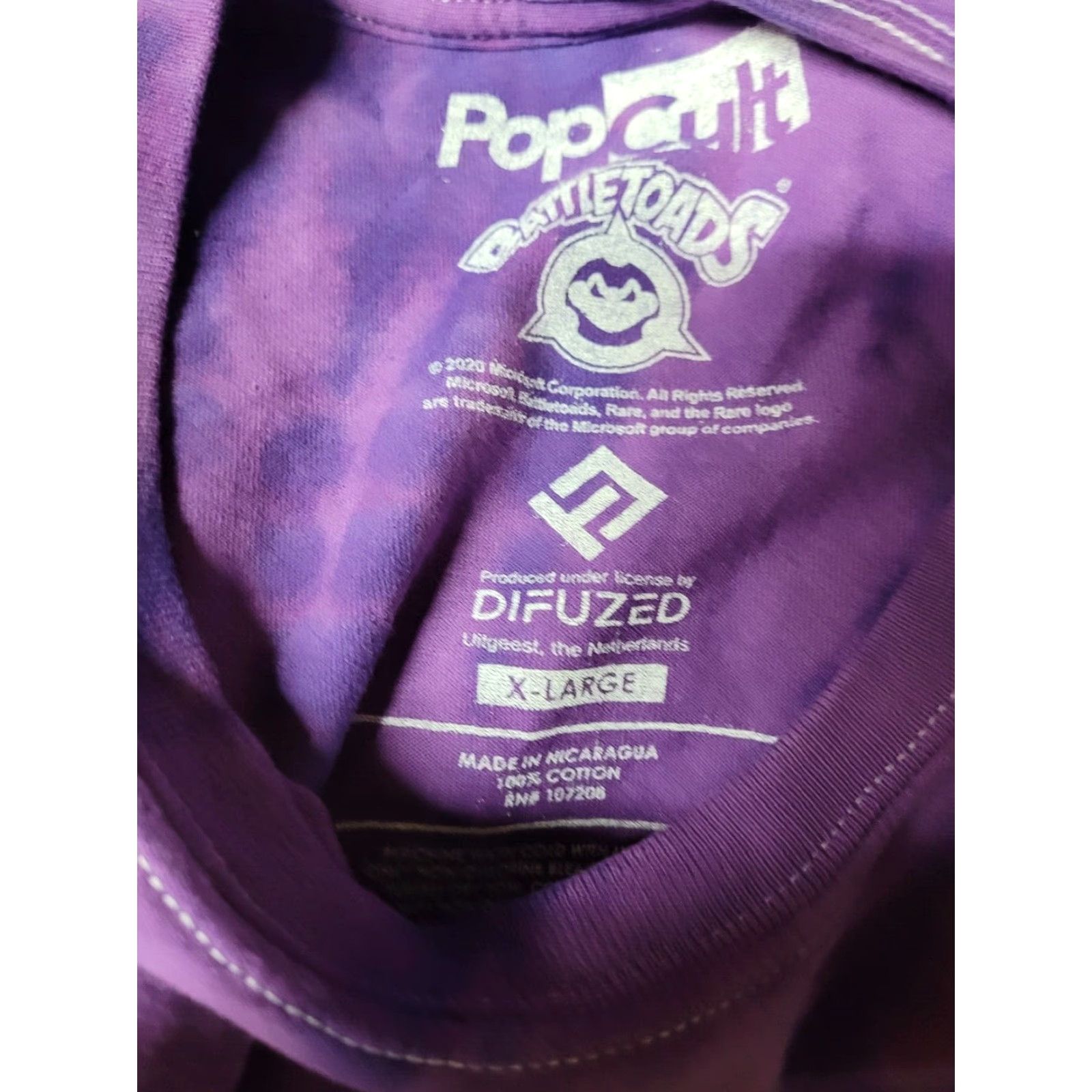 Etro VINTAGE Popcult Battletoads T Shirt XL Purple 90s Video Game NES NEW NWT Tie Dye Graphic Tee Mens Size US XL / EU 56 / 4 - 3 Thumbnail