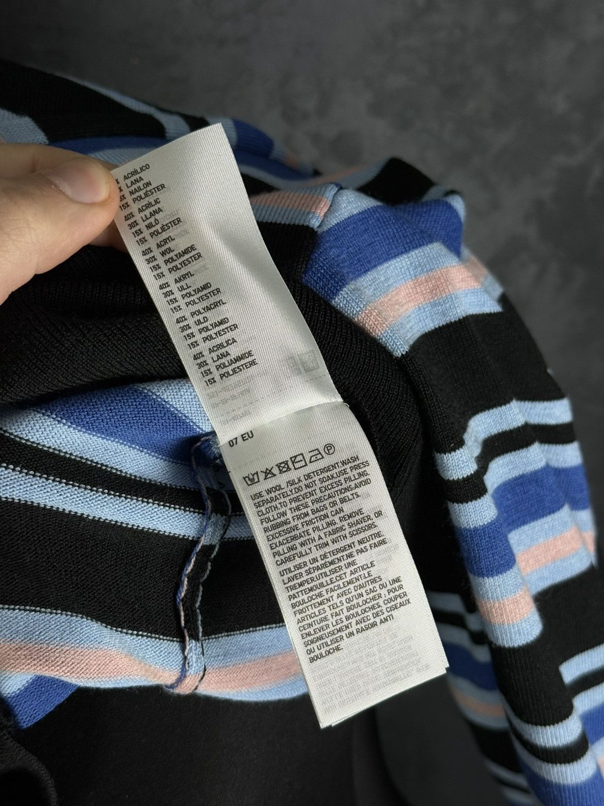 Marni × Uniqlo MARNI X Uniqlo Wool Striped Cardigan Sweater Men’s Size M Size M / US 6-8 / IT 42-44 - 14 Thumbnail