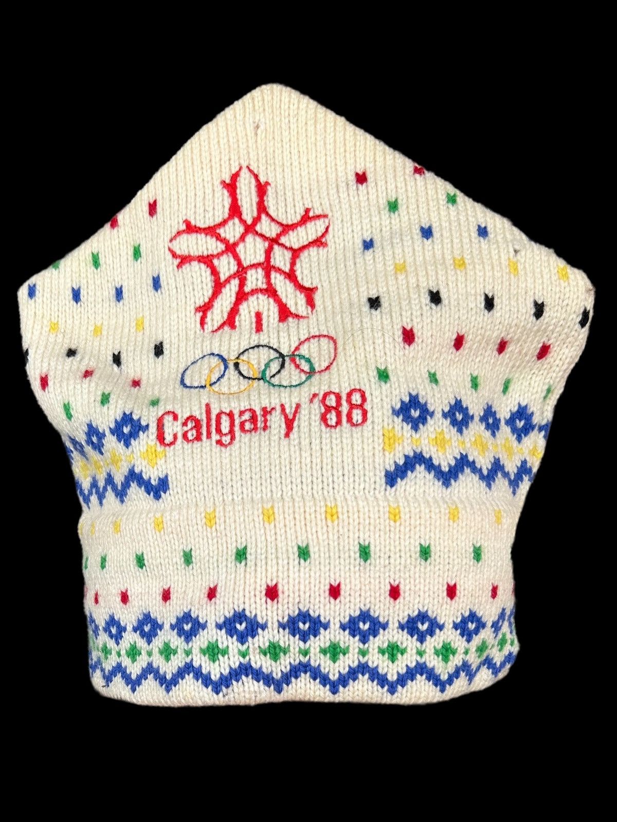 Japanese Brand × Kapital × Vintage Olympic Vintage Calgary 88' Distressed Knitt Beanie hats wol Size ONE SIZE - 1 Thumbnail