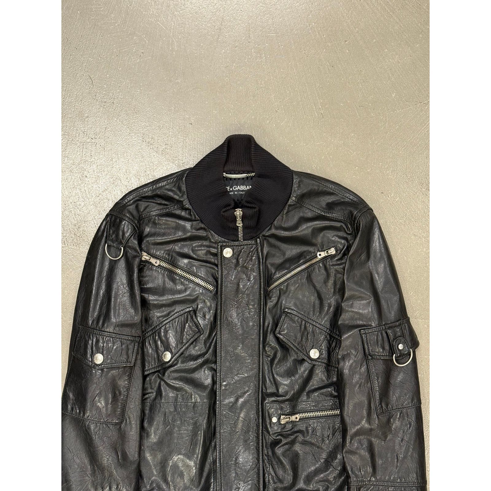 Dolce & Gabbana S/S2004 Dolce & Gabbana multi-zipper runway leather jacket Size L / US 10 / IT 46 - 3 Thumbnail