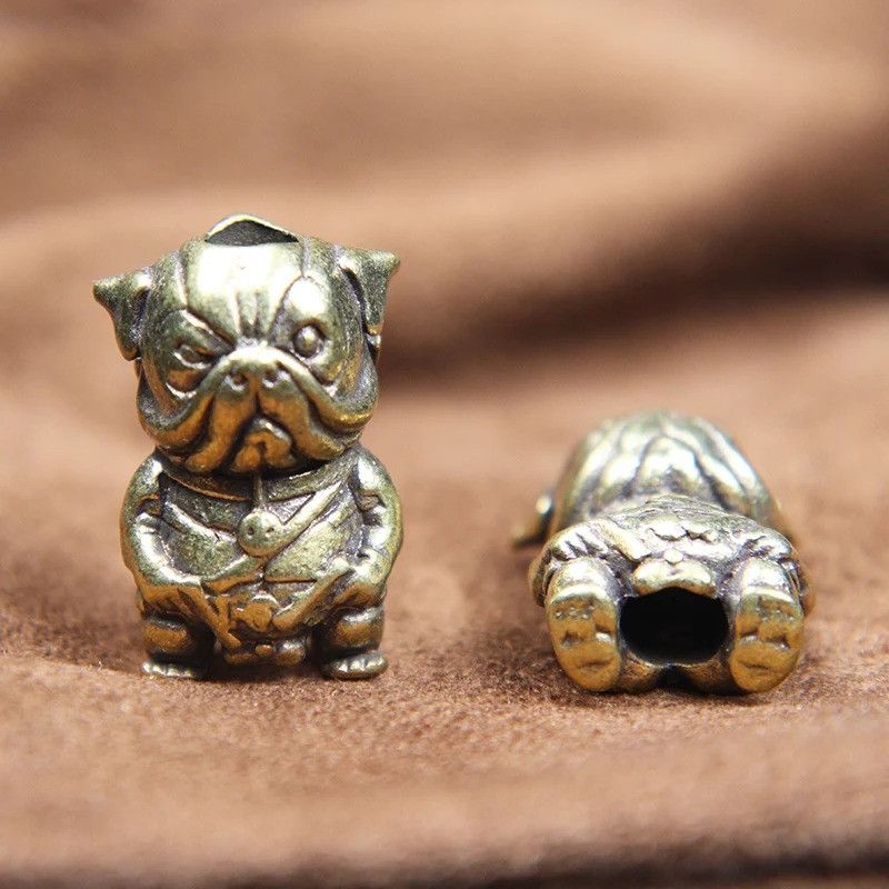 Handmade 3Pcs Dog Police Knife Beads Paracord Bead Zipper Umbrella Size ONE SIZE - 2 Thumbnail