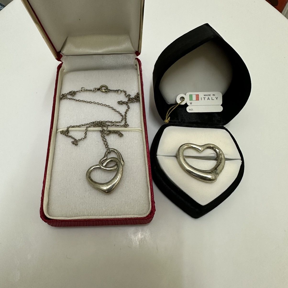 Tiffany & Co. Tiffany & Co. Elsa Peretti Heart Brooch & Necklace Size ONE SIZE - 1 Thumbnail