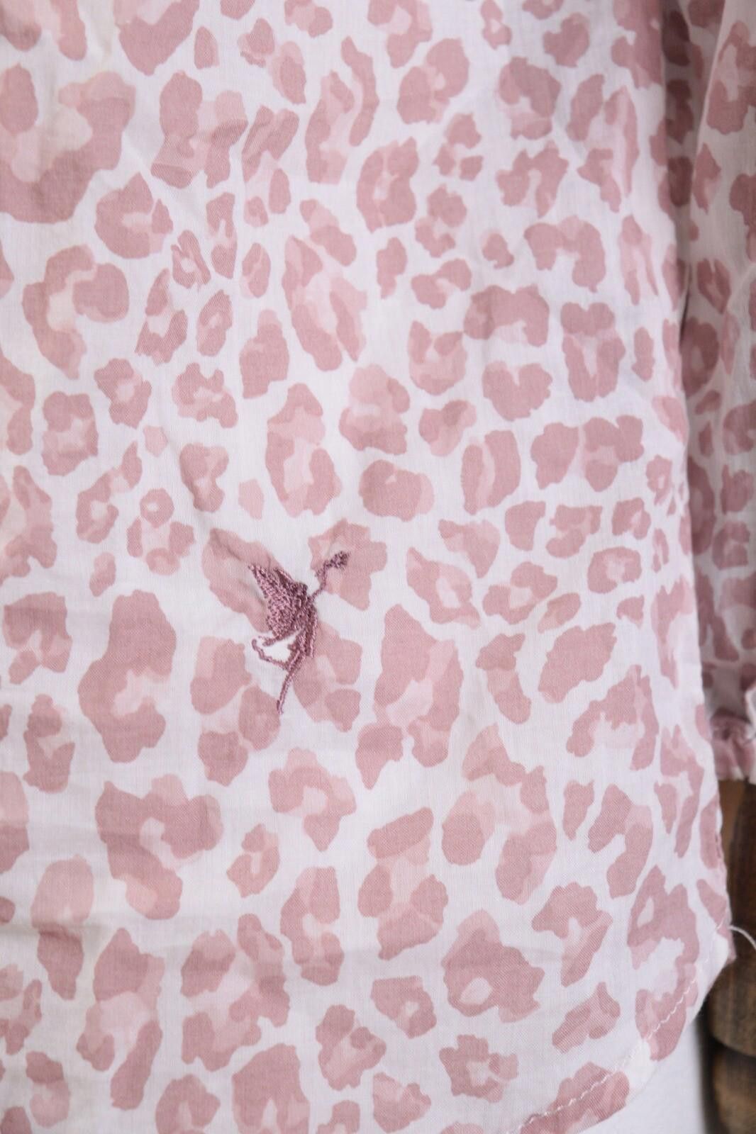 Designer Emily Van Den Bergh Pink Animal Blouse Shirt Size 36 / S Size S / US 4 / IT 40 - 6 Thumbnail