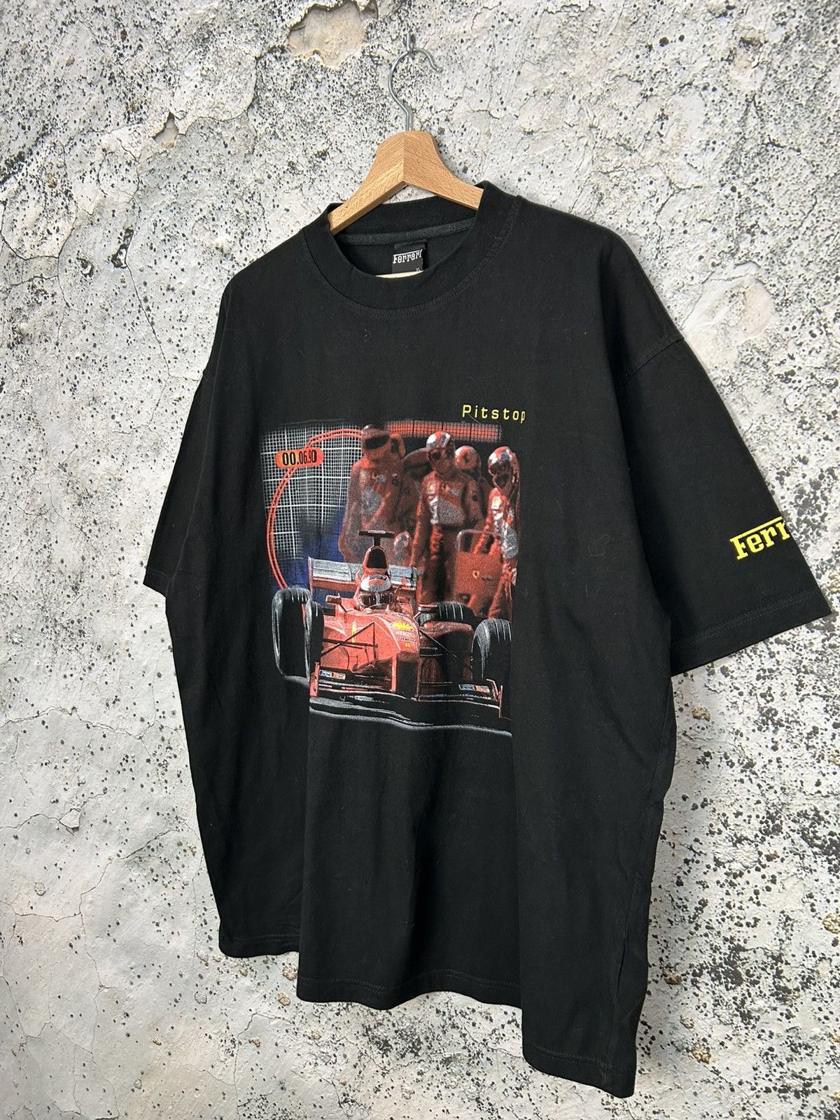 Ferrari Vintage Ferrari F1 Pitstop Graphic Racing Tee 90s Motorsport Size US XL / EU 56 / 4 - 2 Thumbnail