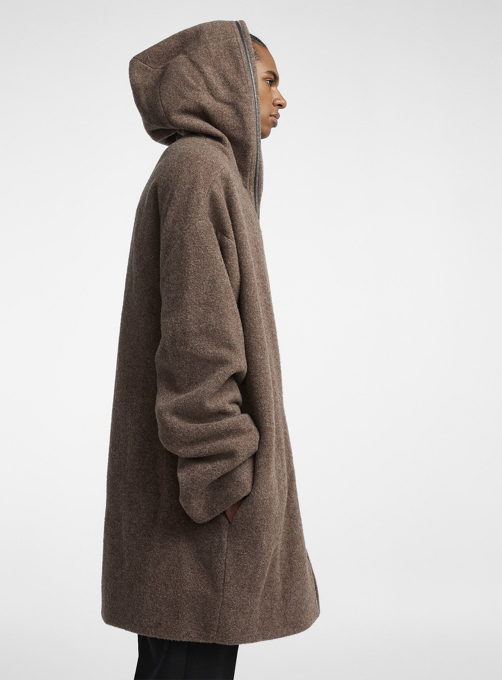 Rick Owens BNWT AW24 RICK OWENS "PORTERVILLE" HOODED GIMP ROBE COAT 48 Size US M / EU 48-50 / 2 - 11 Thumbnail