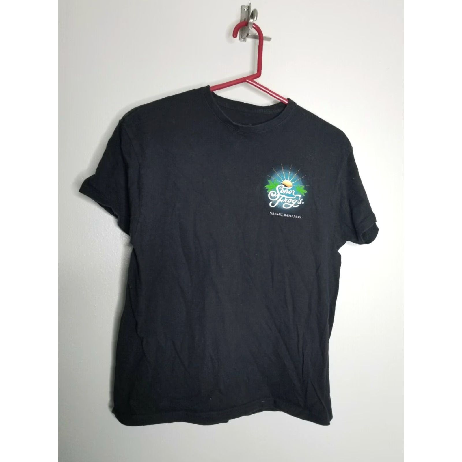Vintage SENOR FROGS T-Shirt Black Small Graphic Tee Unisex Adults Frog Logo Crew Neck 100% Cotton Size US S / EU 44-46 / 1 - 2 Thumbnail